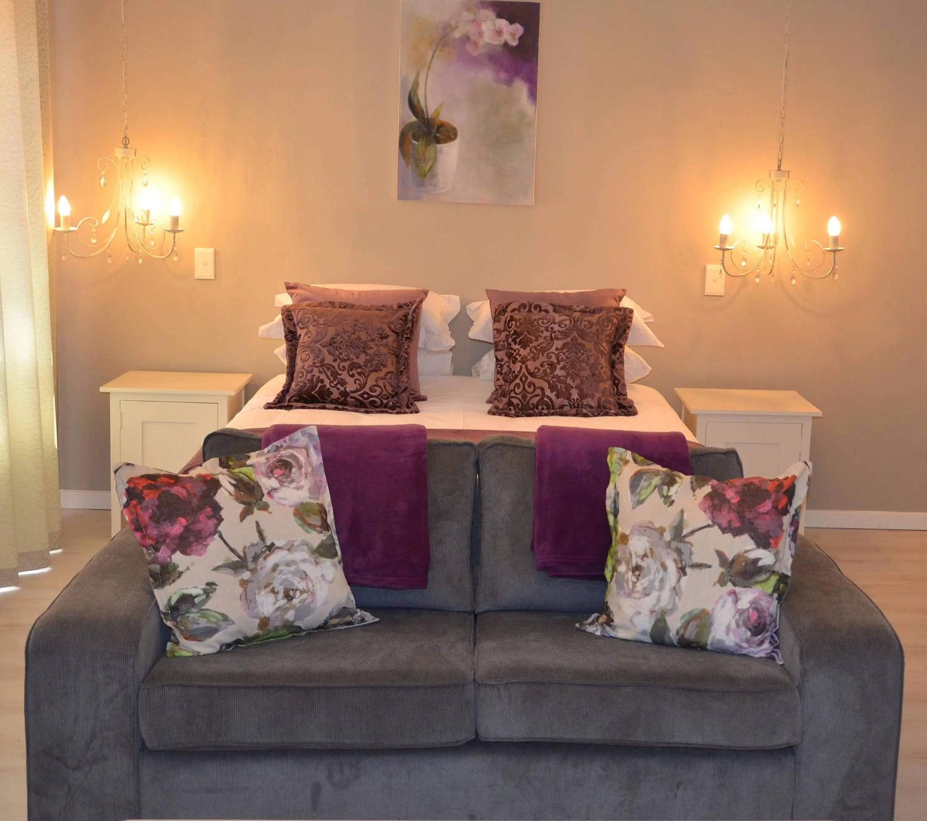 Seating area in By The Way Guesthouse