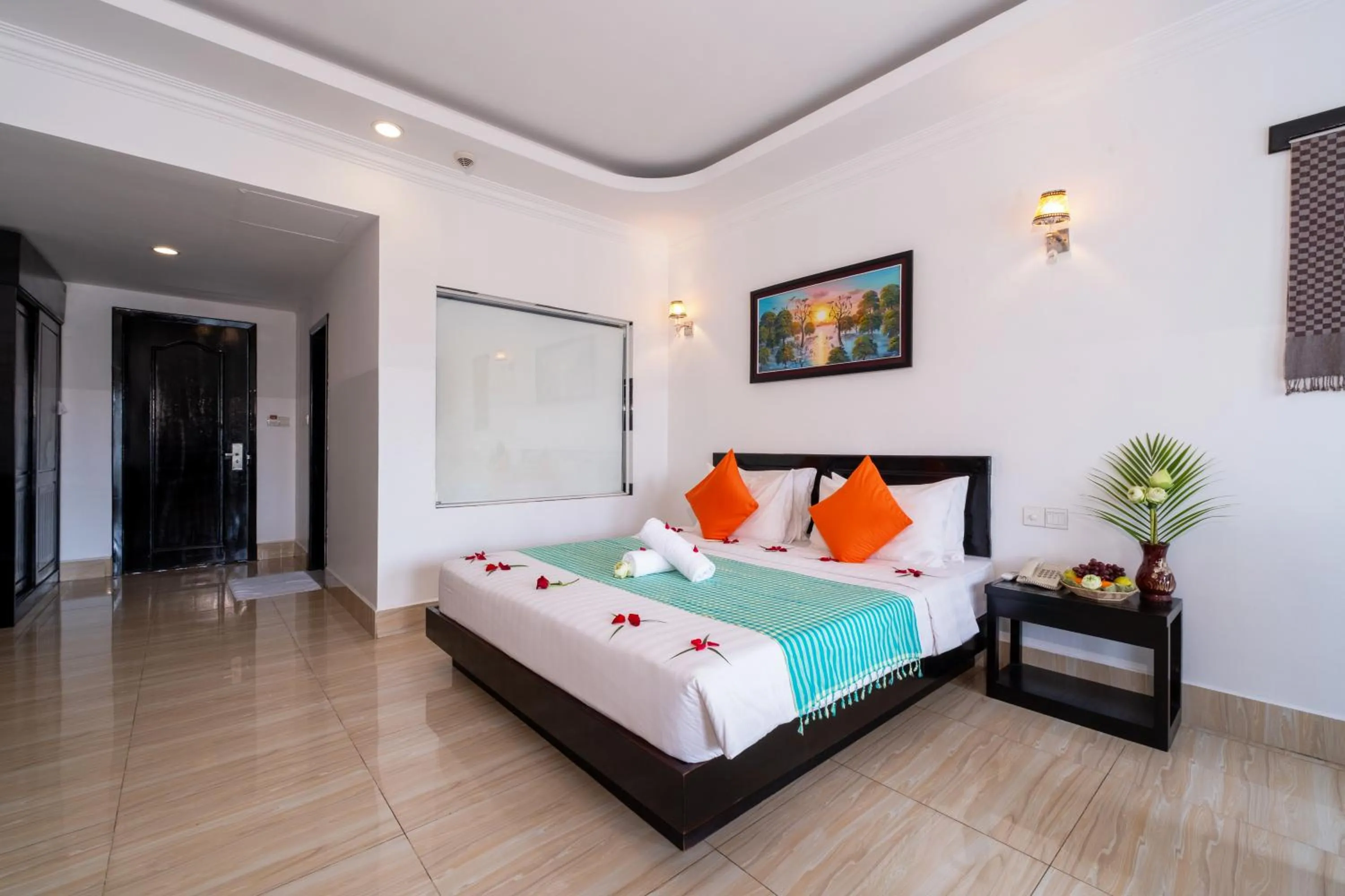 Bedroom, Bed in Khmer Angkor Residence