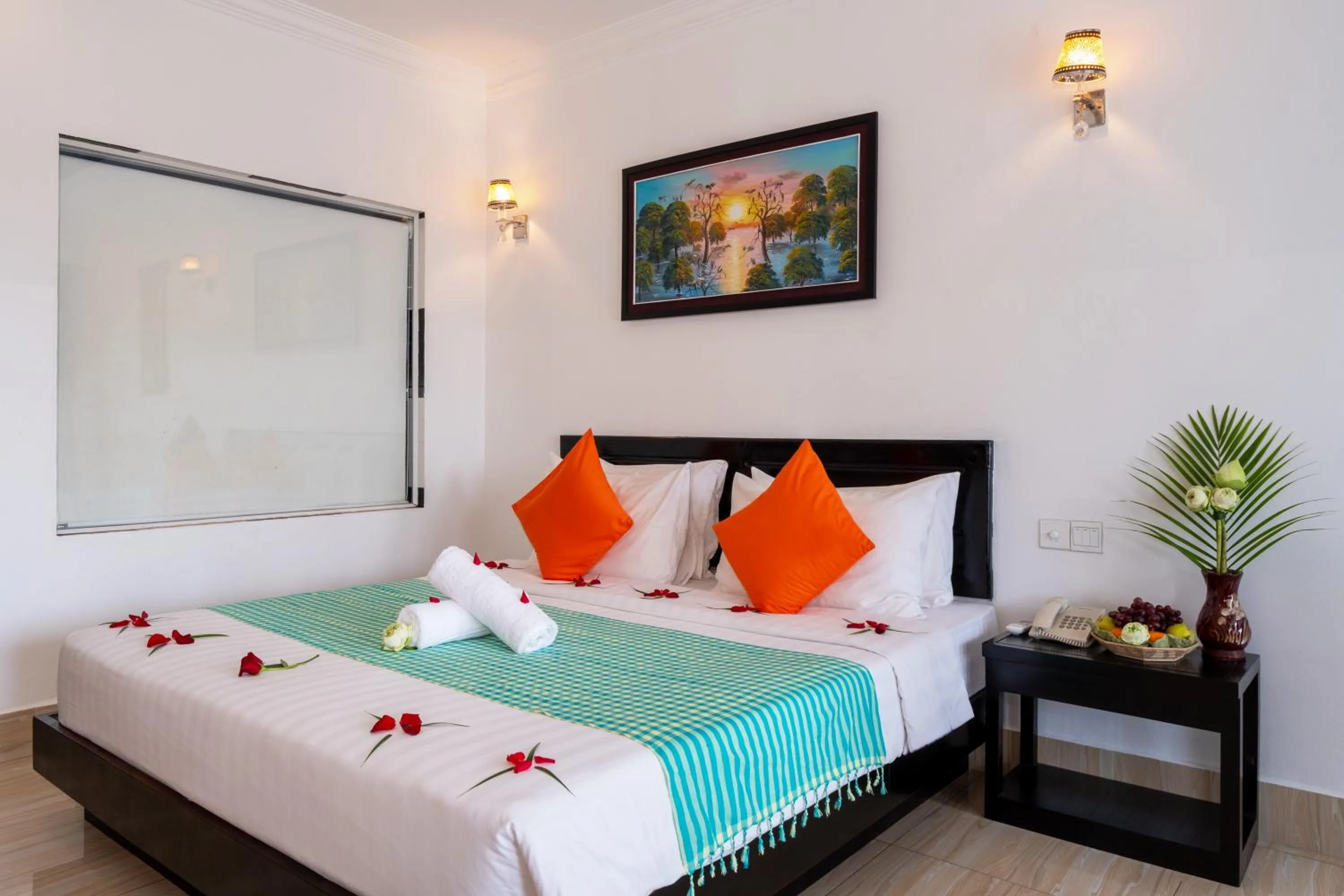 Bed in Khmer Angkor Residence