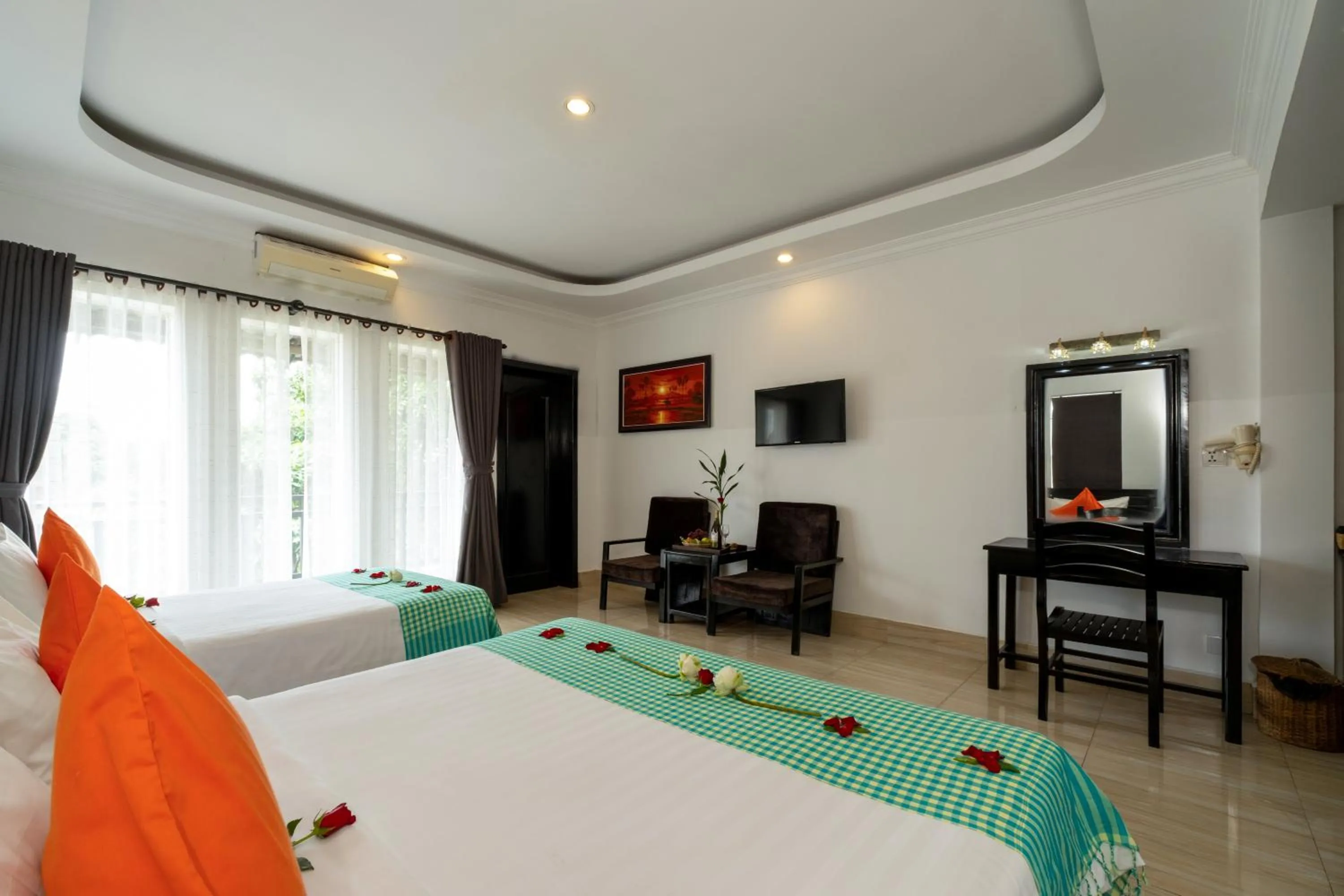 Bed in Khmer Angkor Residence