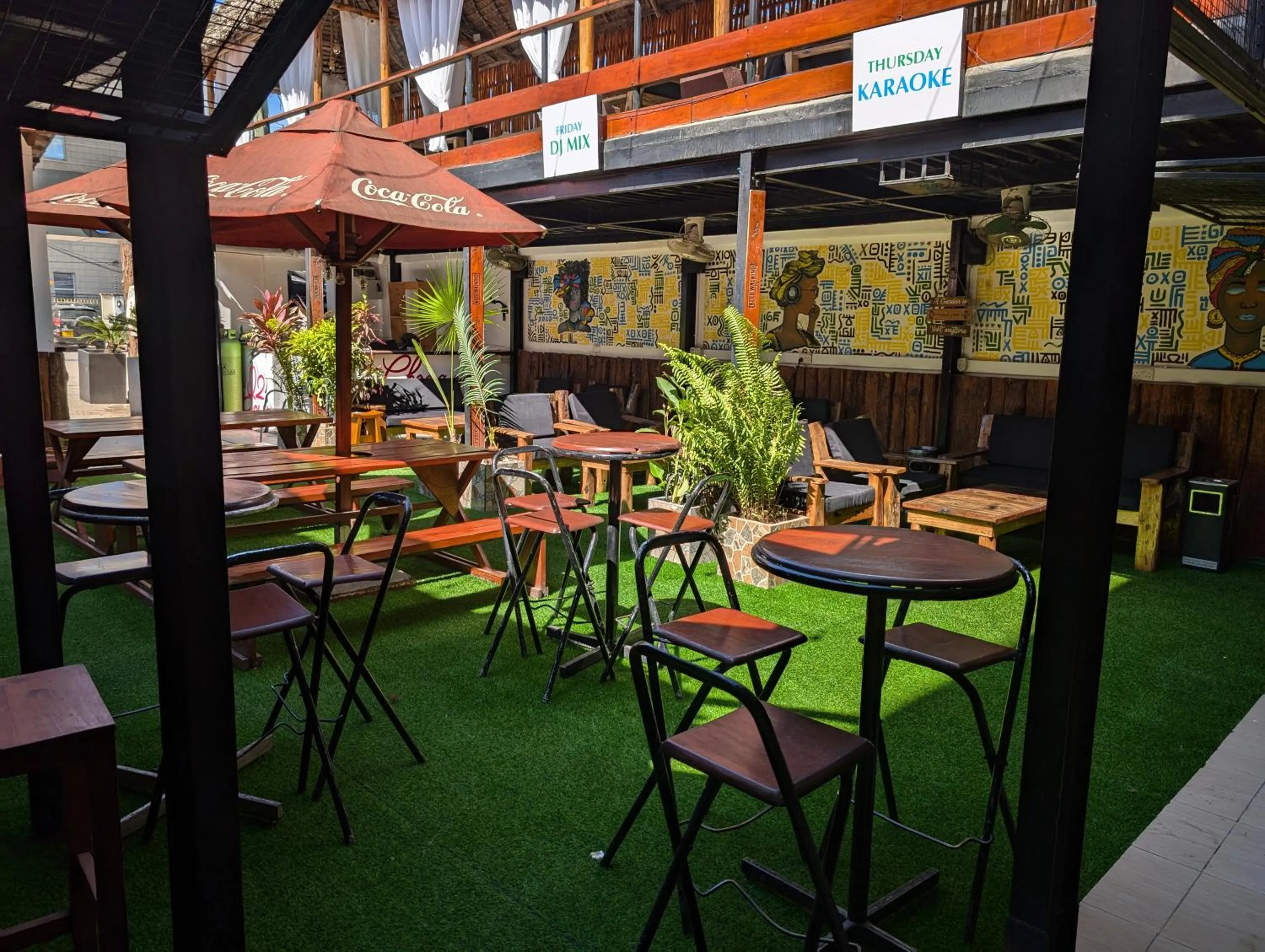 Garden view in Q-Bar & Guesthouse