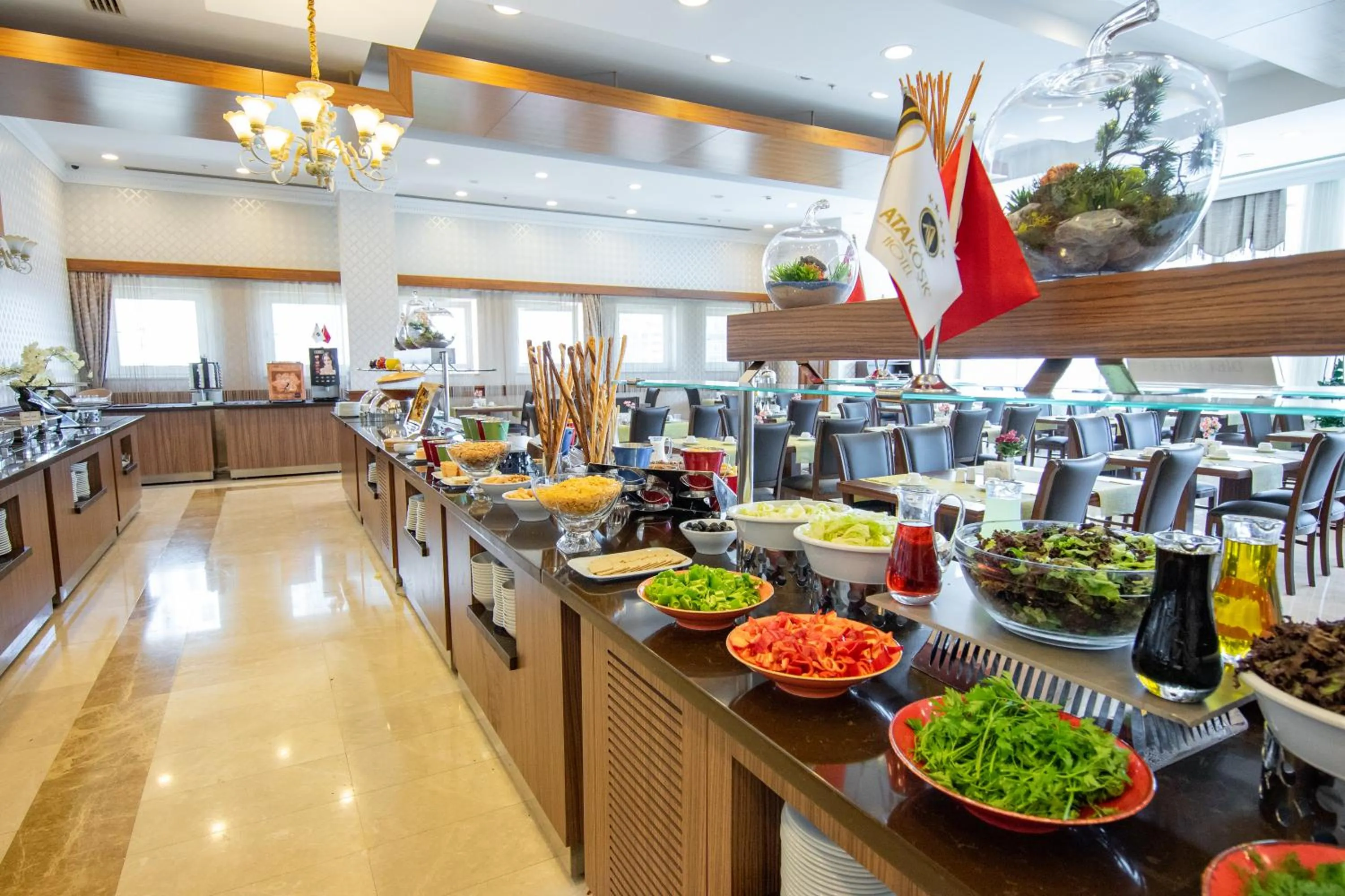 Buffet breakfast in Atakosk Group Hotels