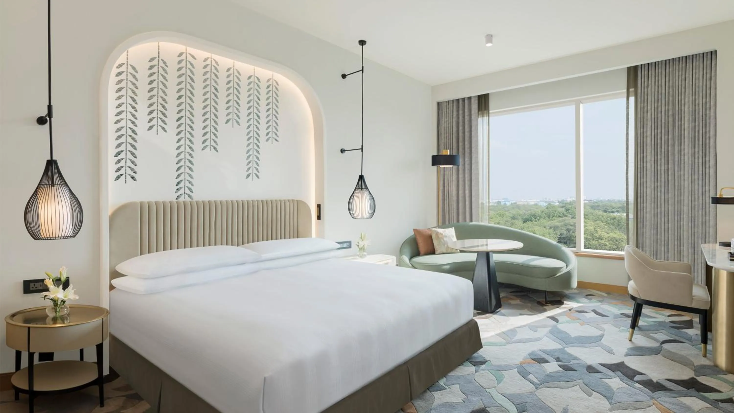 Photo of the whole room, Bed in InterContinental Jaipur Tonk Road by IHG