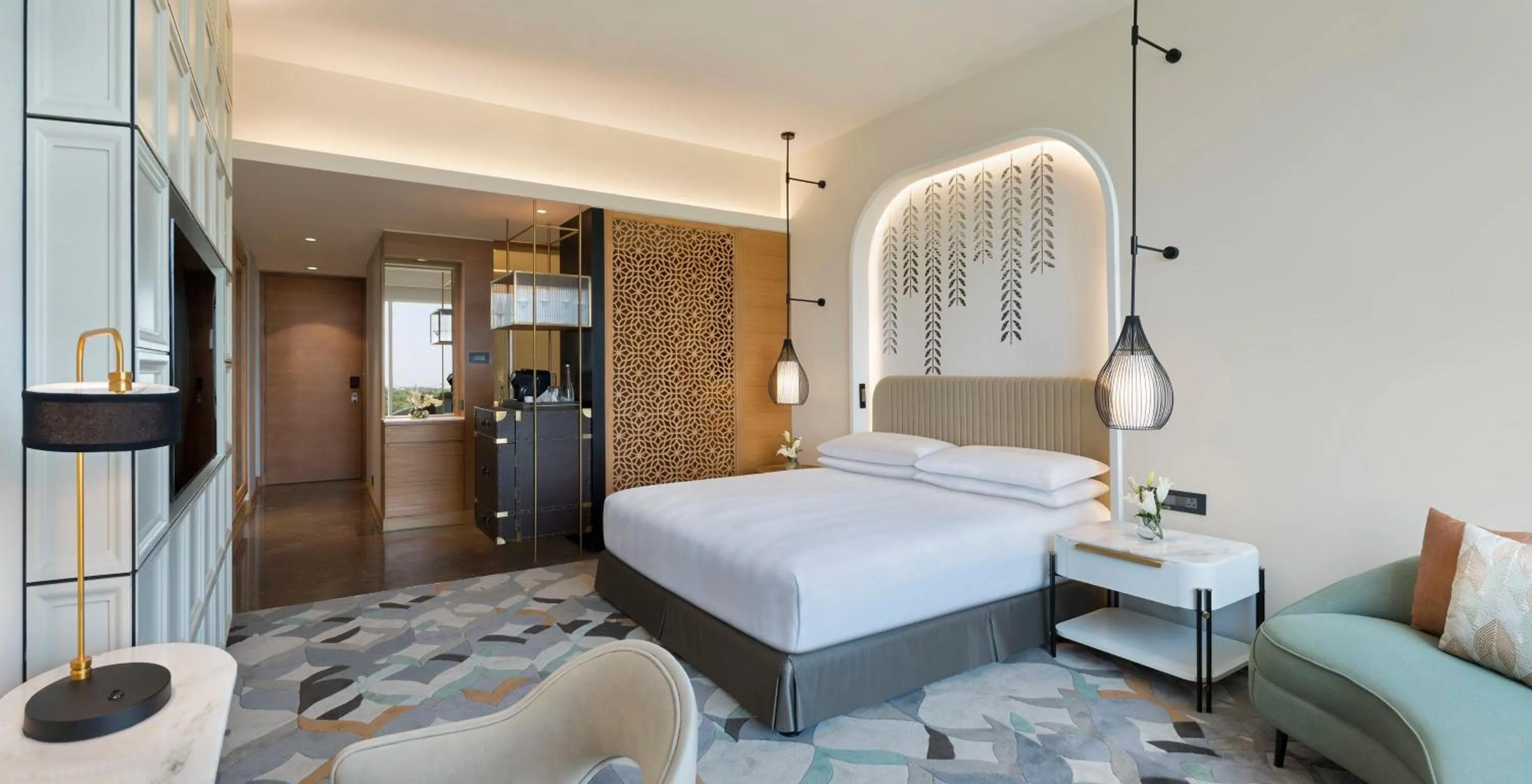 Photo of the whole room, Bed in InterContinental Jaipur Tonk Road by IHG