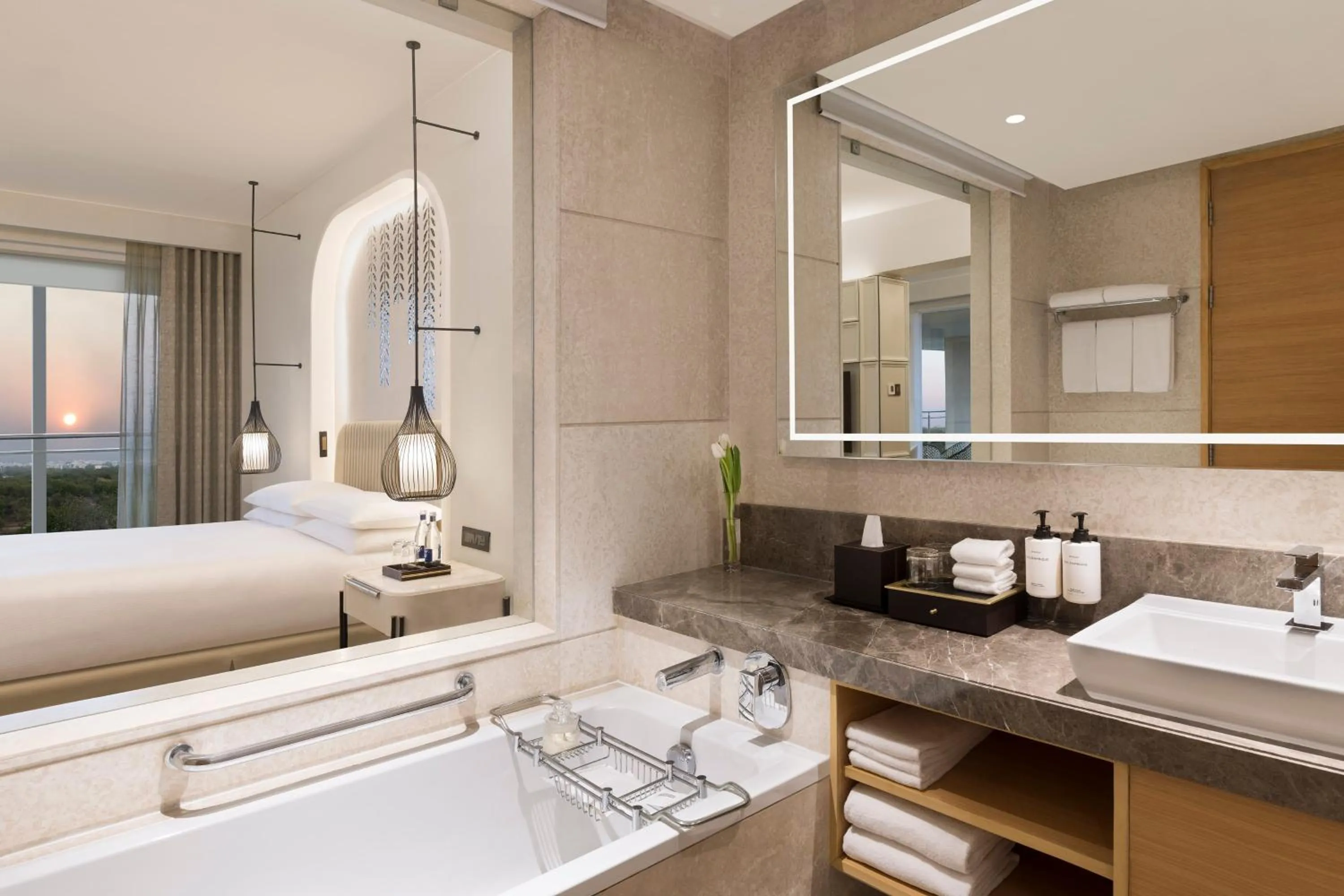 Photo of the whole room, Bed in InterContinental Jaipur Tonk Road by IHG