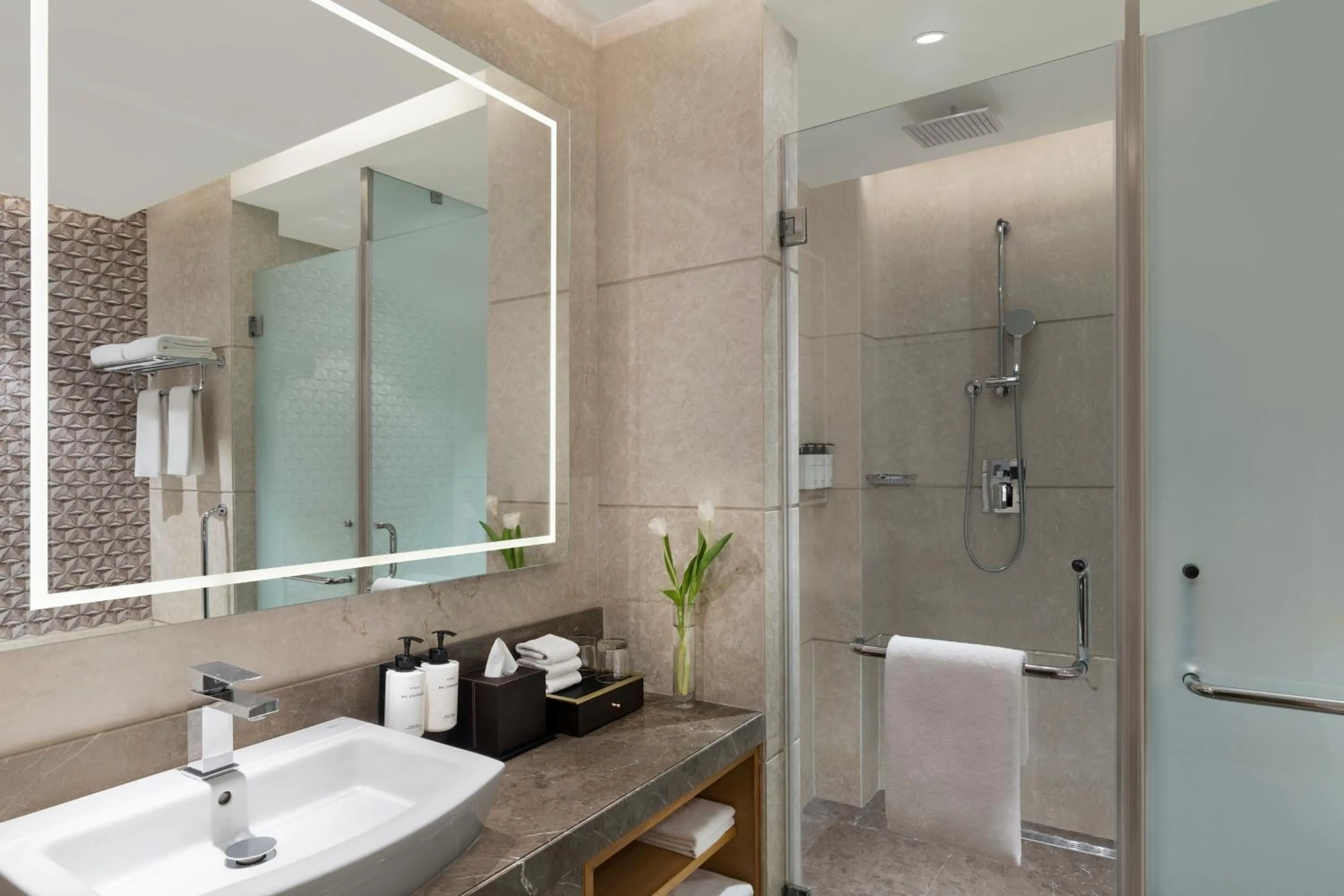 Shower in InterContinental Jaipur Tonk Road by IHG