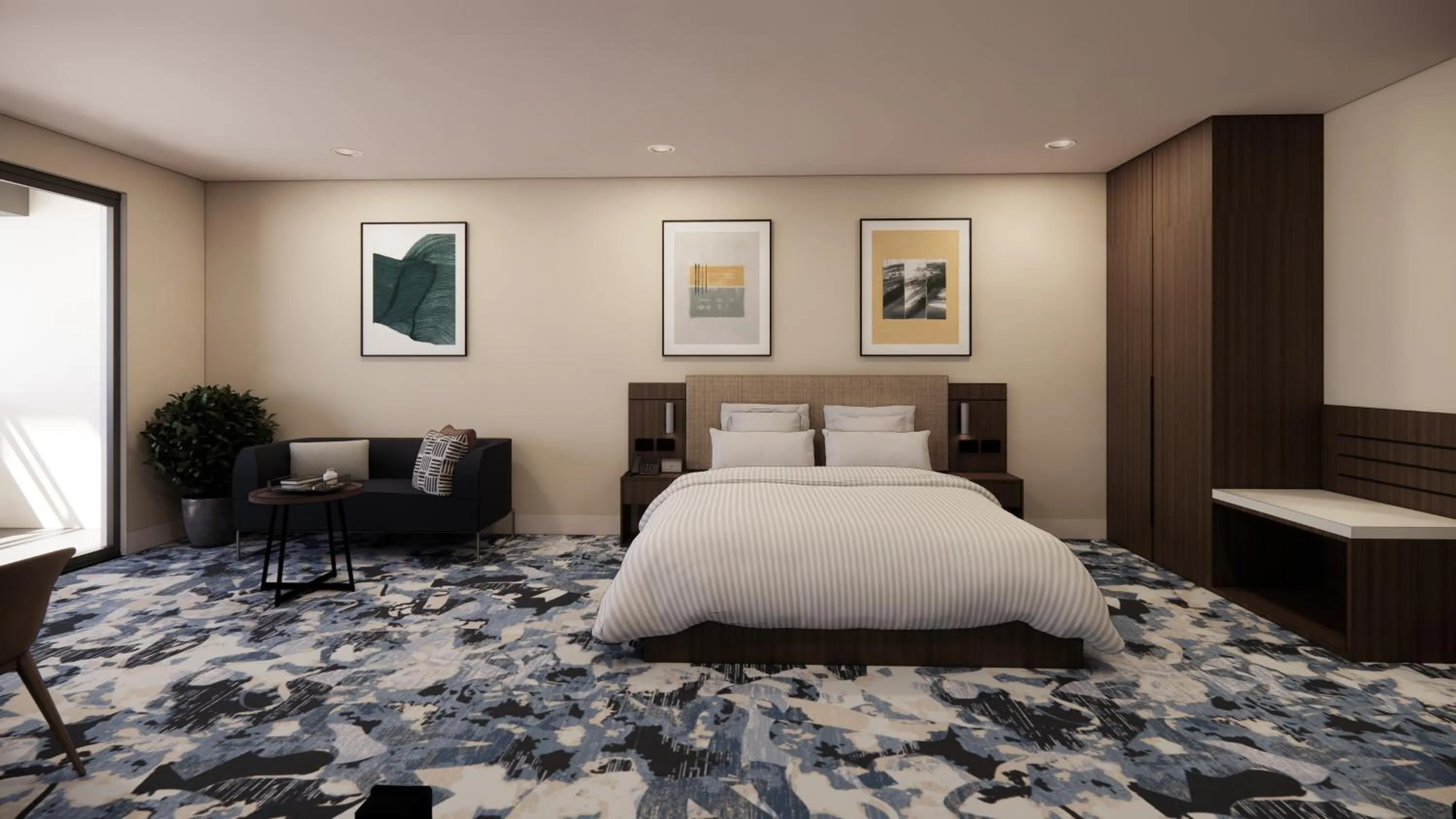 King Room - Mobility Access Roll in Shower/Non-Smoking in voco Darwin Suites by IHG