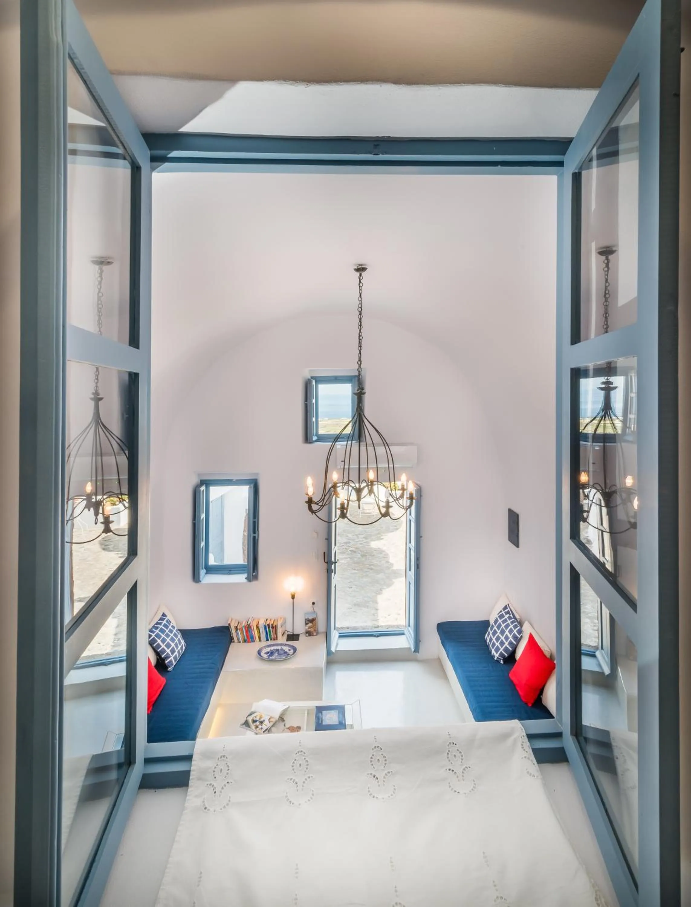 Living room, Bed in Fava Eco Suites