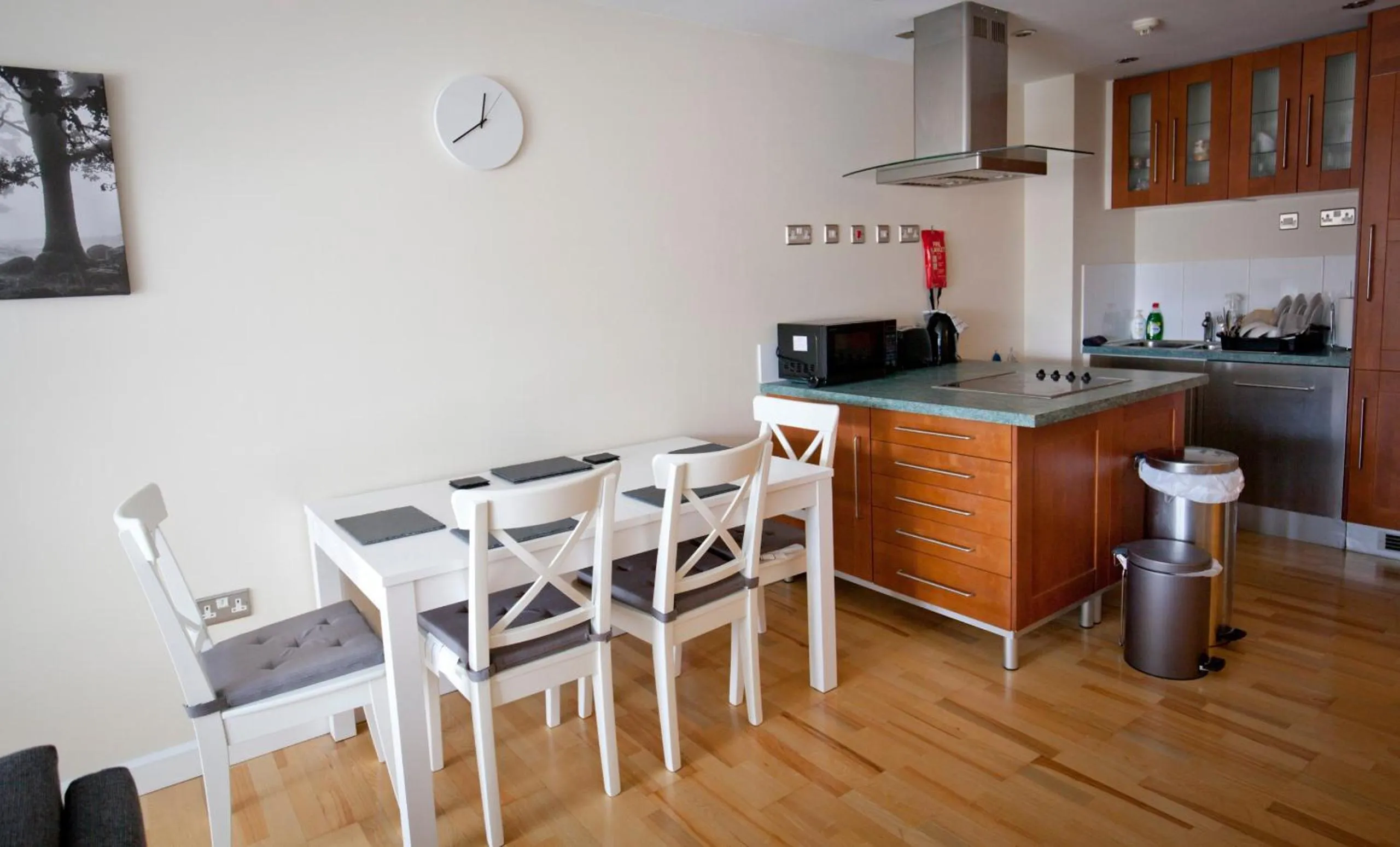 Dining area in Toothbrush Apartments - Central Ipswich St Peters St