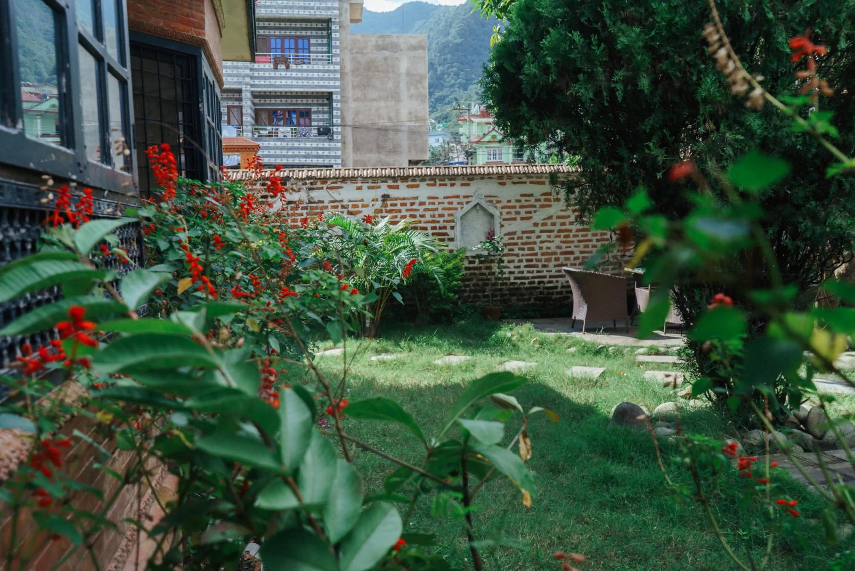 Garden in Eco Home Kathmandu
