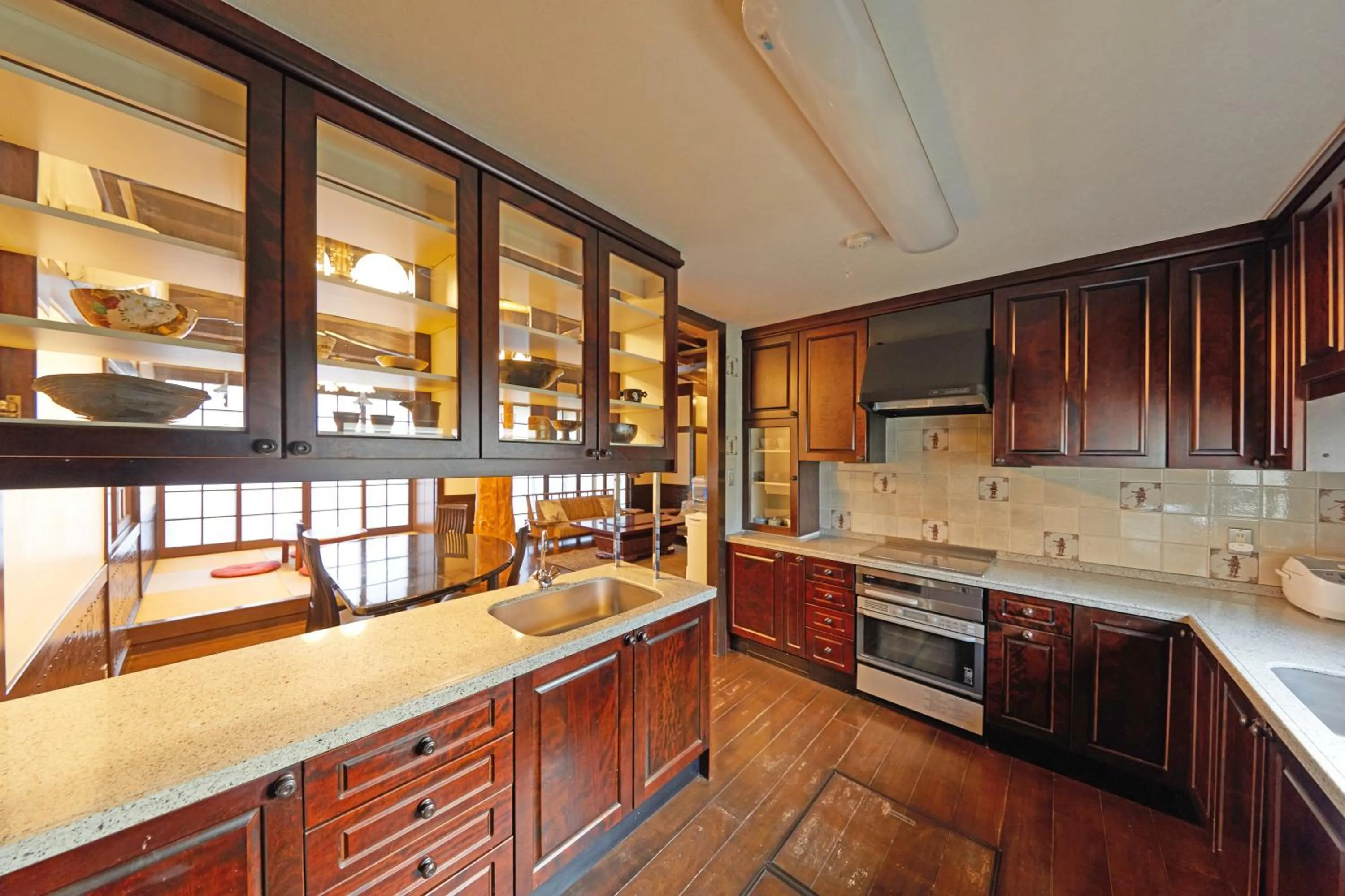 Kitchen or kitchenette in Kyo-machiya Stay WAKA Fushimiinari