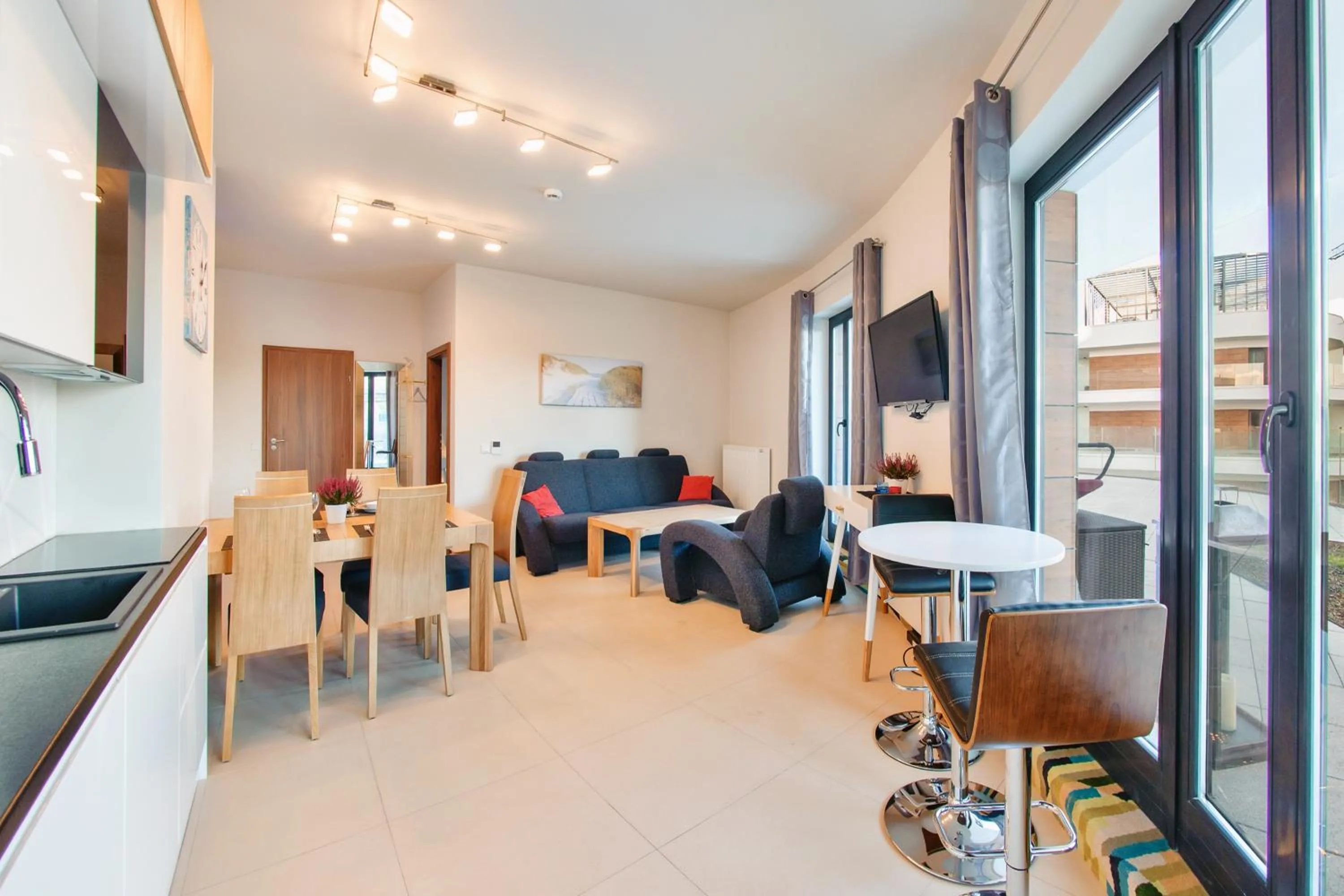 Living room in Baltic Park Molo, Sun & Snow