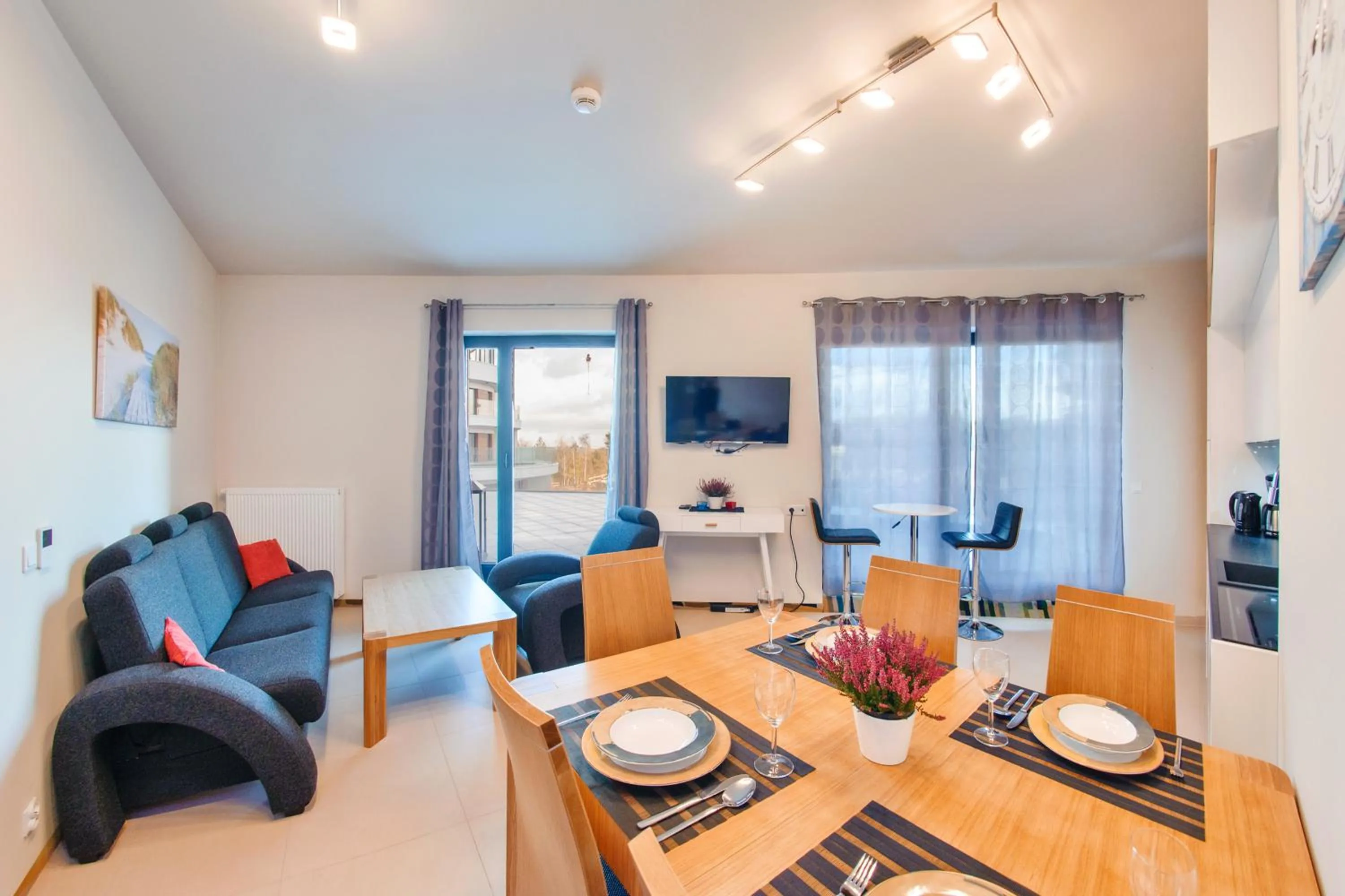 Living room in Baltic Park Molo, Sun & Snow