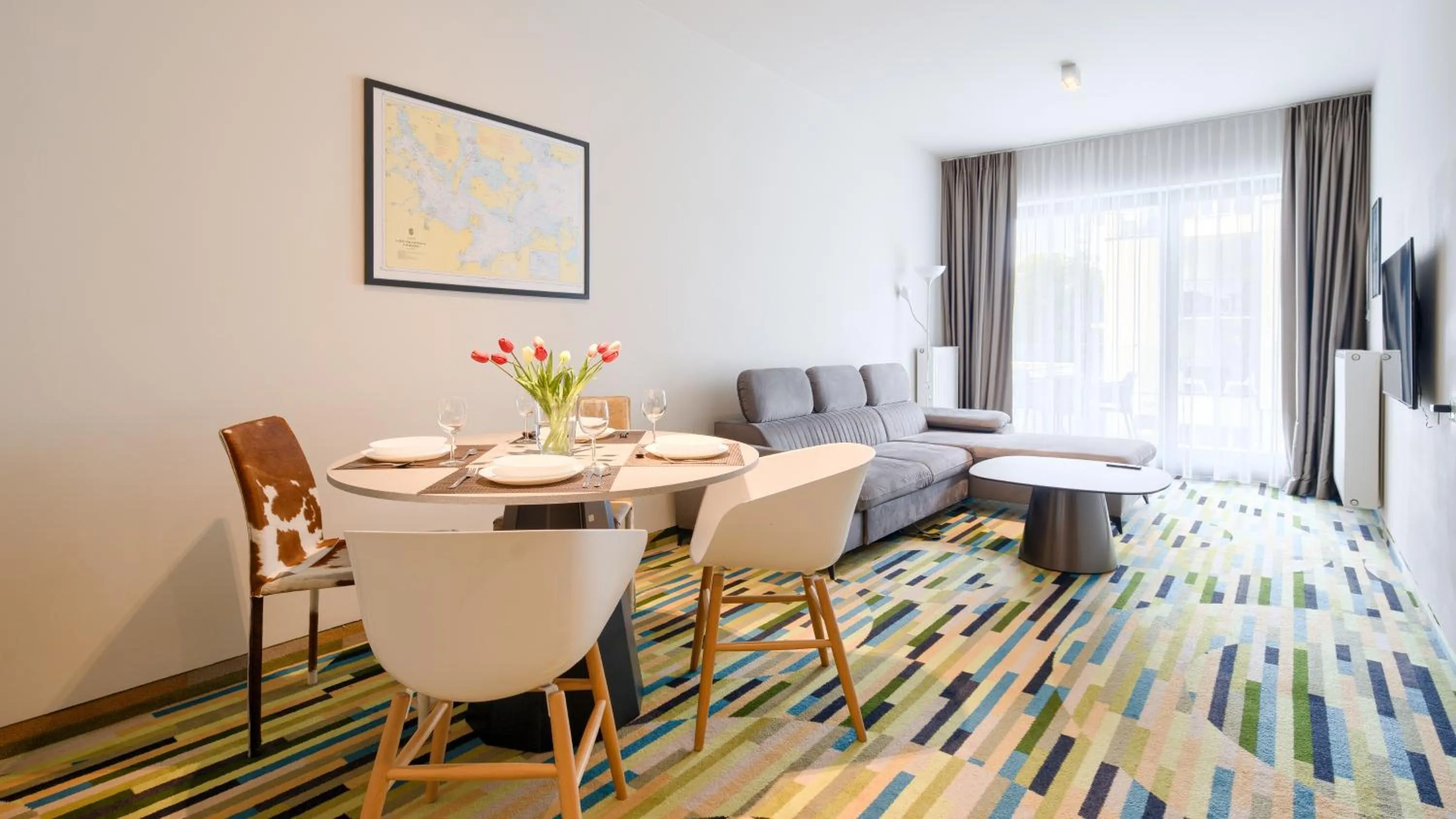 TV and multimedia, Bed in Baltic Park Molo, Sun & Snow