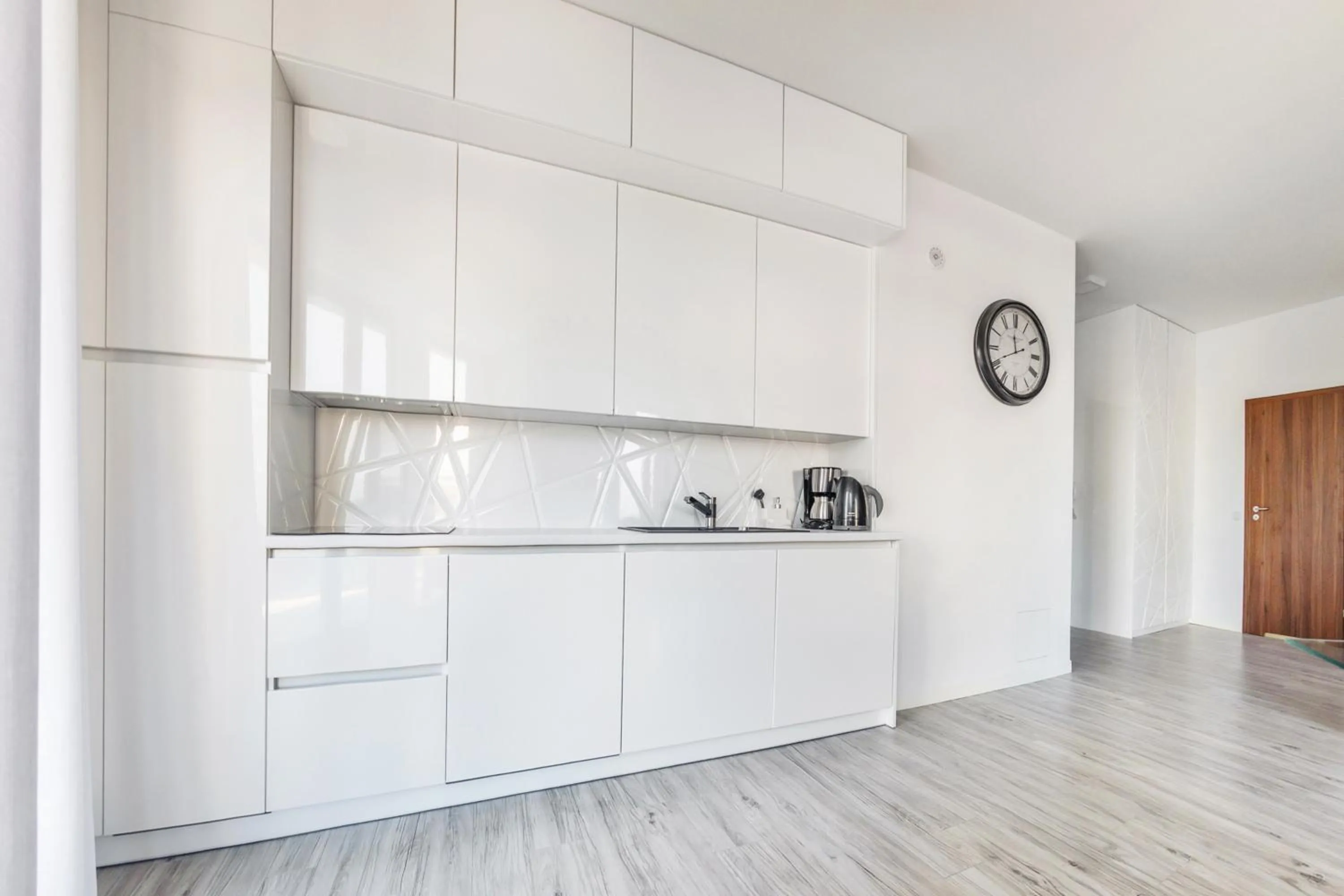 Kitchen or kitchenette in Baltic Park Molo, Sun & Snow