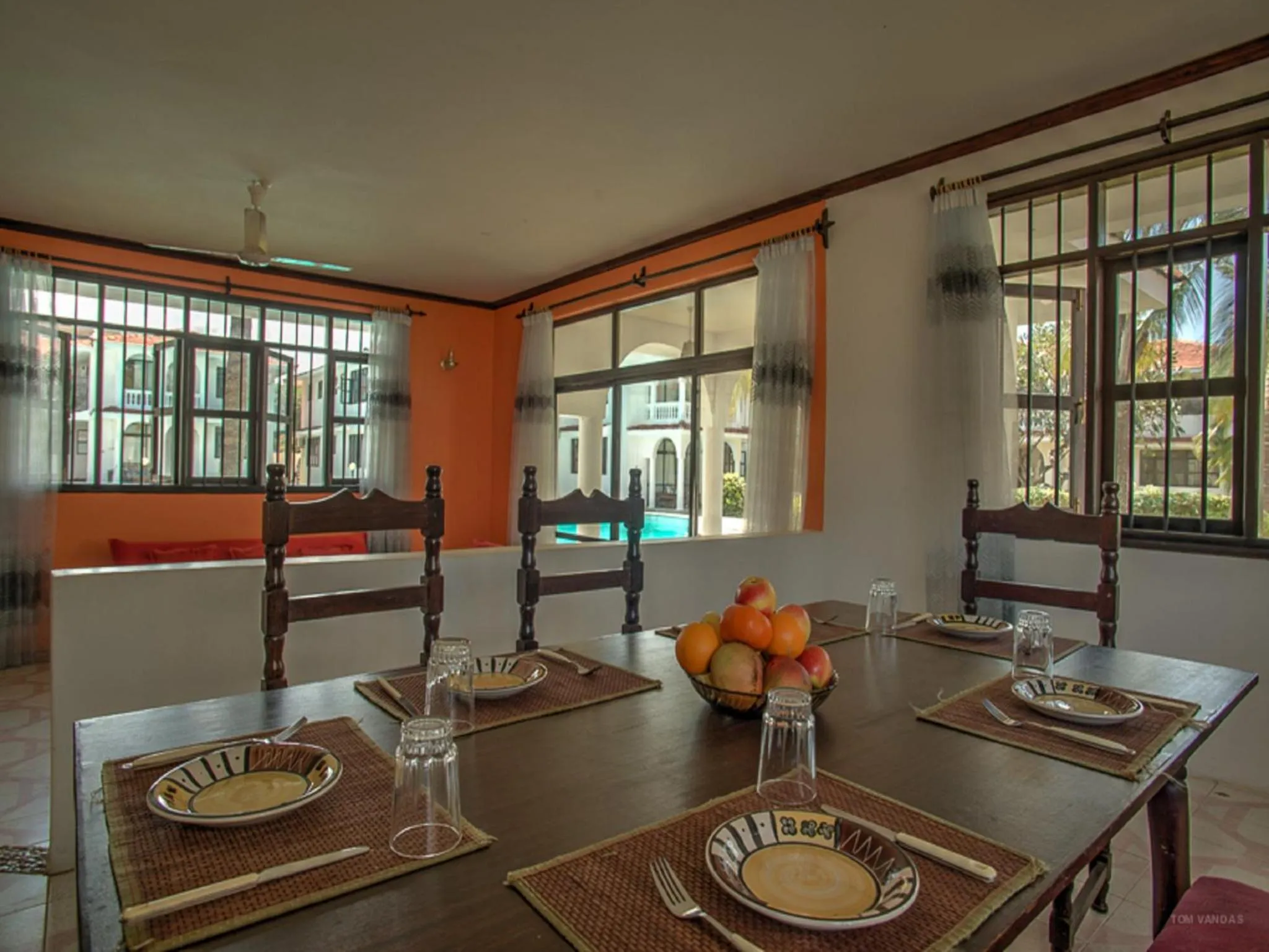 Living room in Bahari Dhow Beach Villas