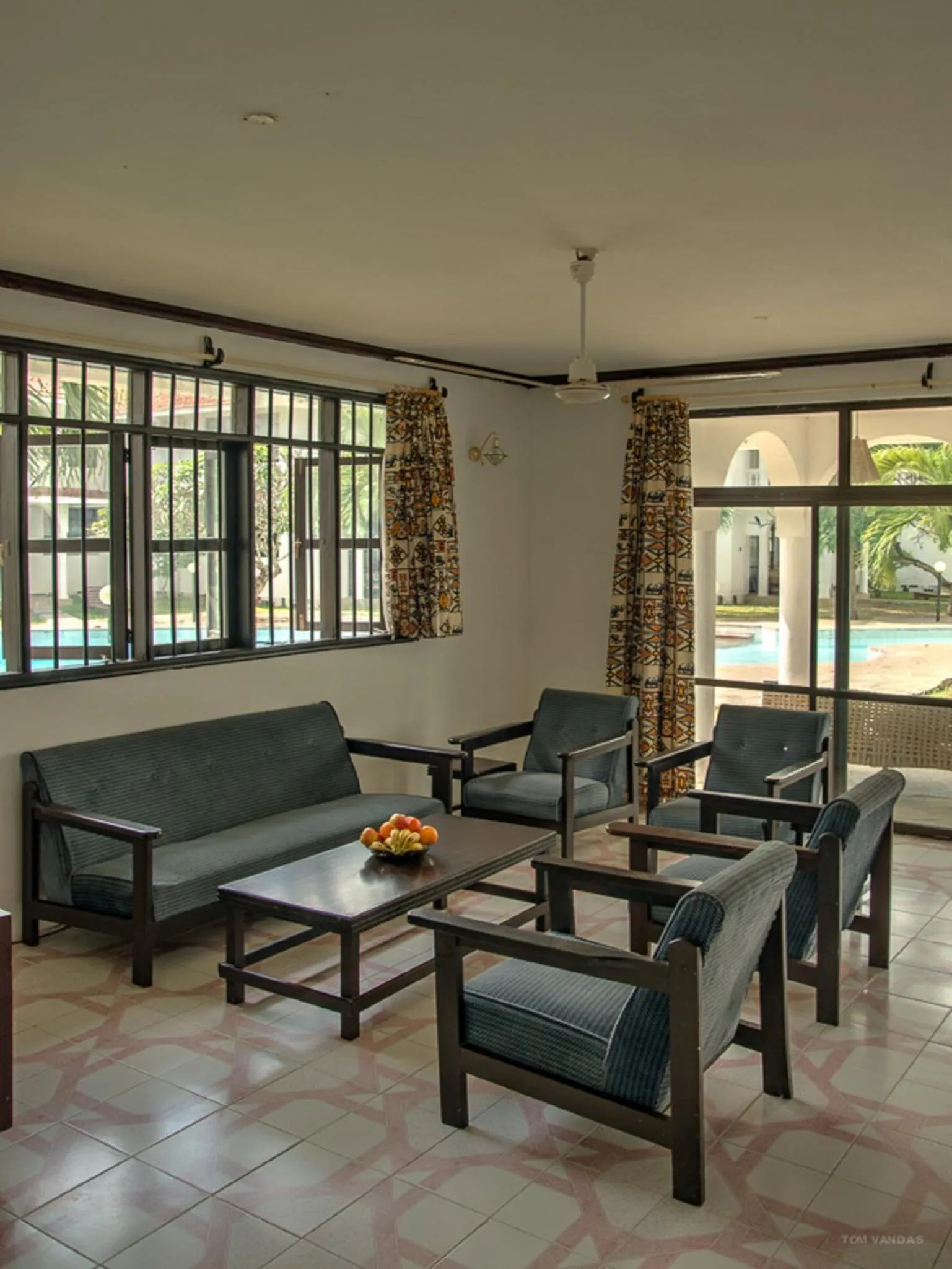 Living room in Bahari Dhow Beach Villas