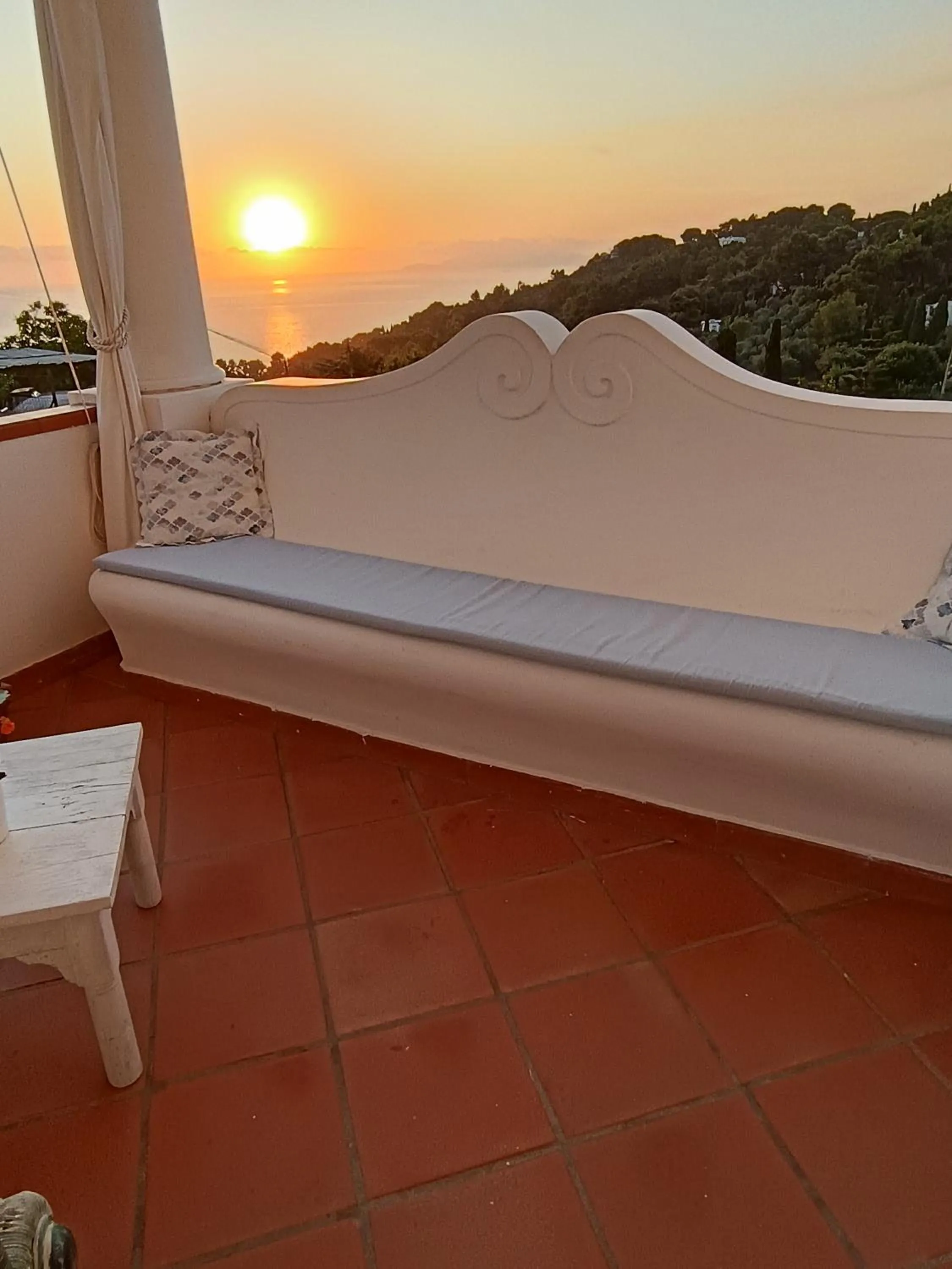 Sunset in B&B Villa Cristina