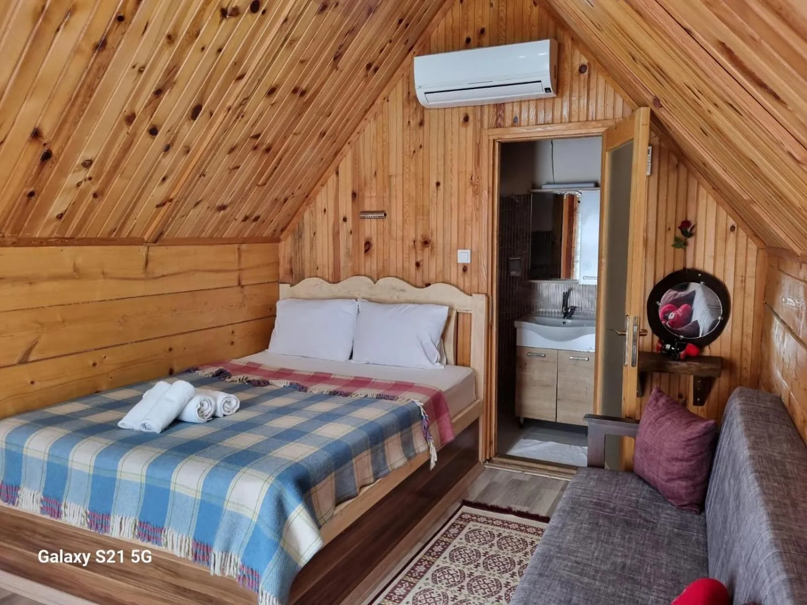 Bed in Sapanca Gönül Sofram Hotel & Bungalow & Villas