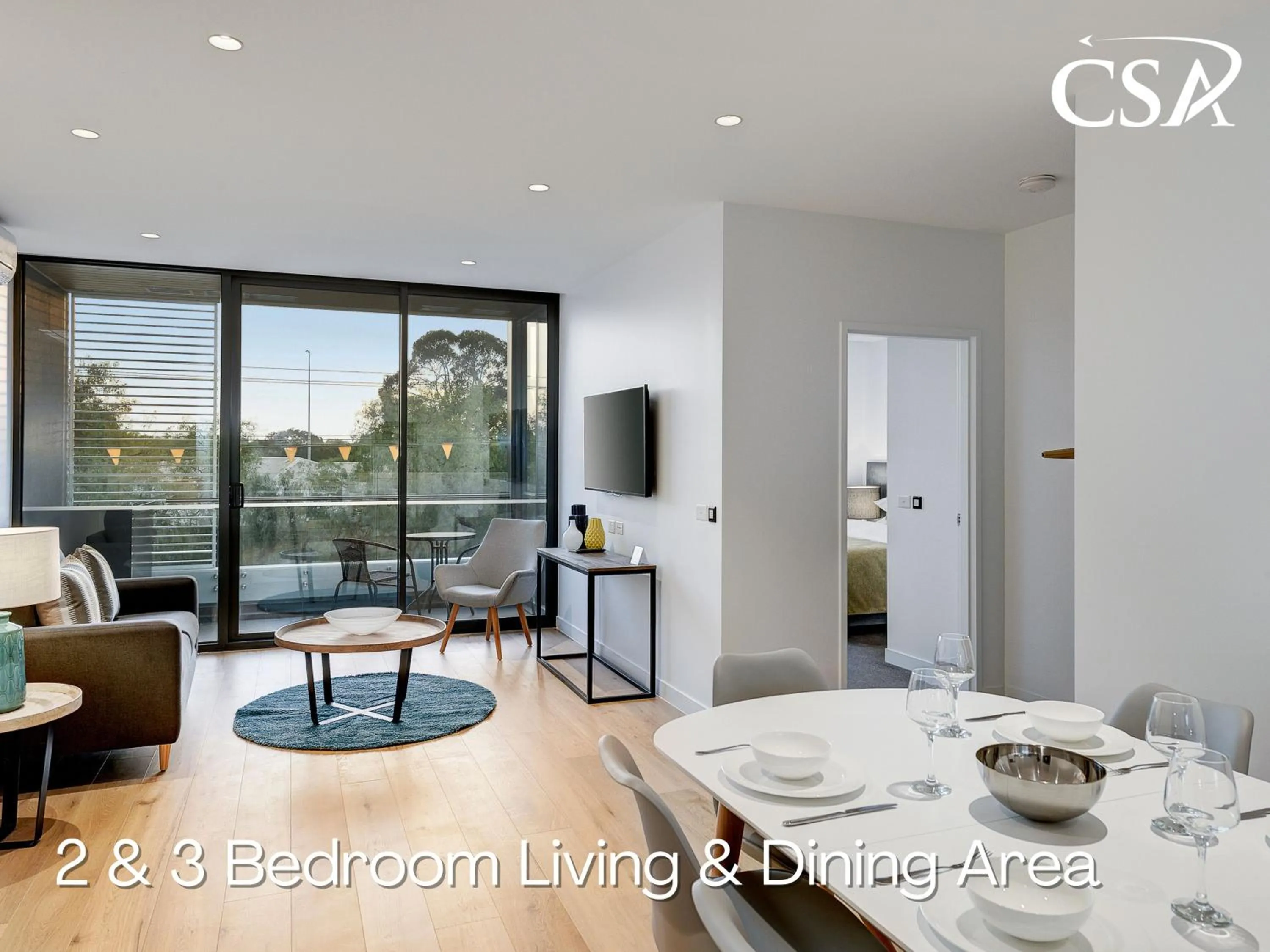 Living room in Camberwell Serviced Apartments