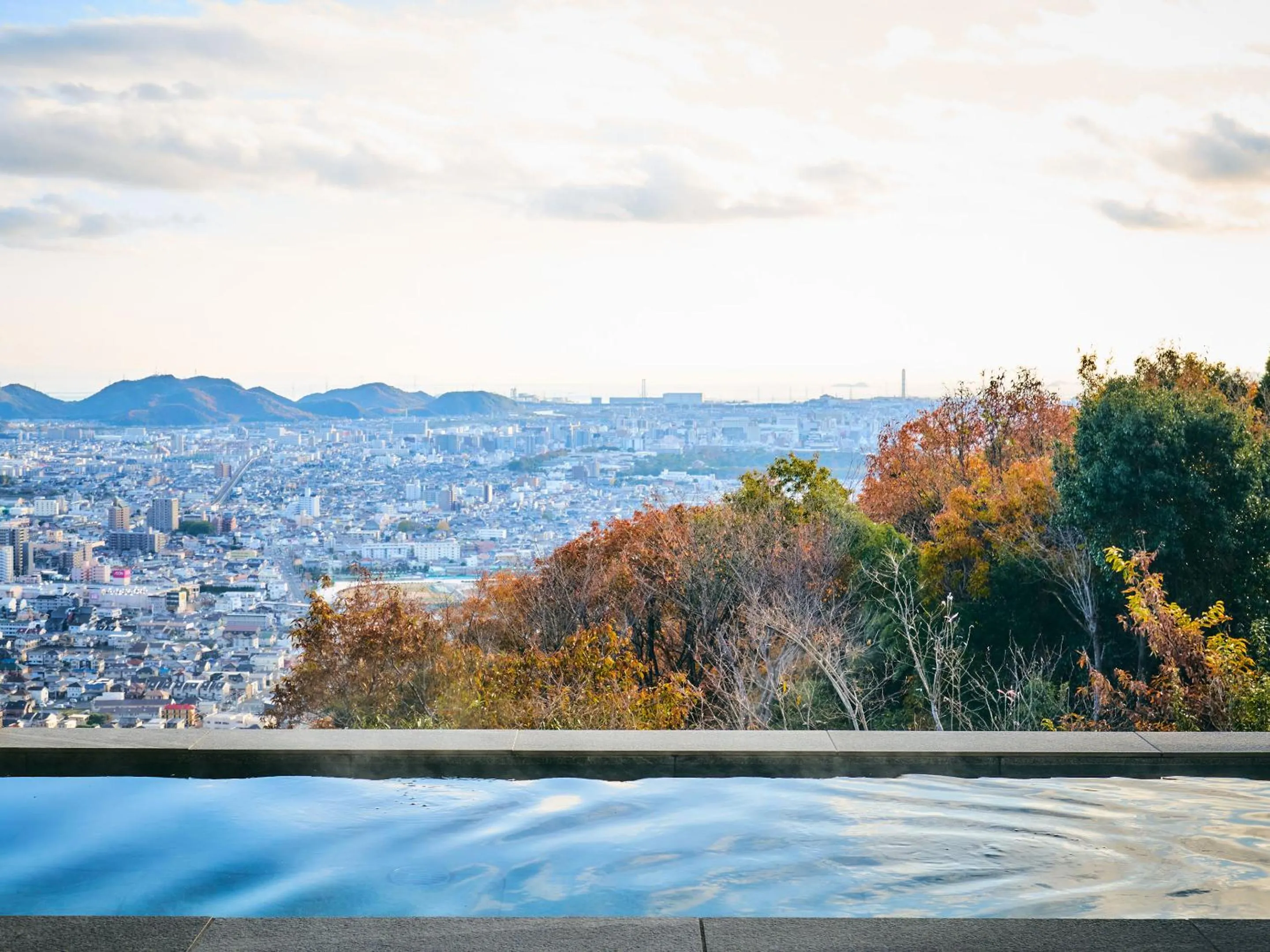 Open Air Bath in Setre Highland Villa Himeji