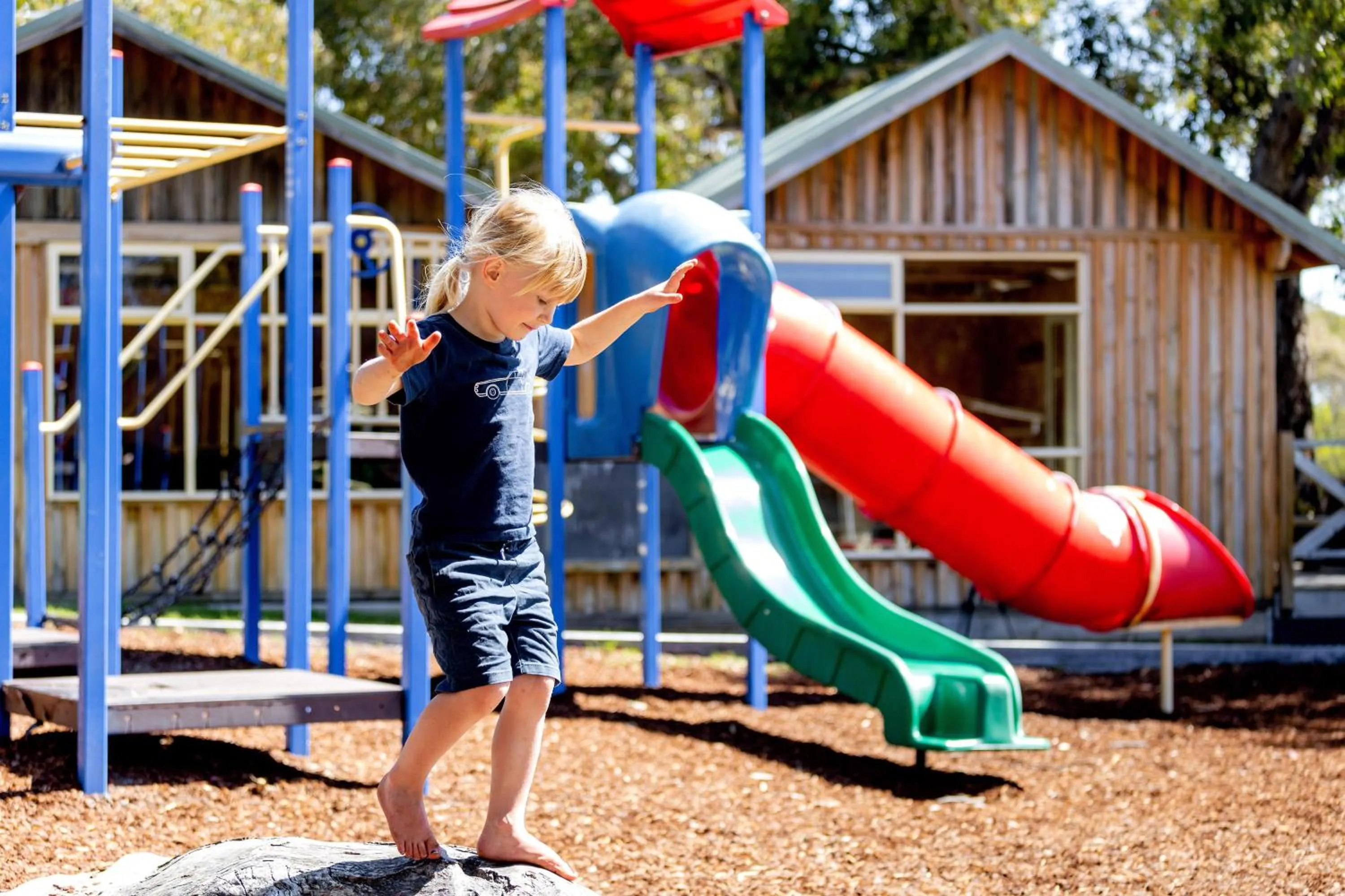 Children play ground in BIG4 Iluka on Freycinet