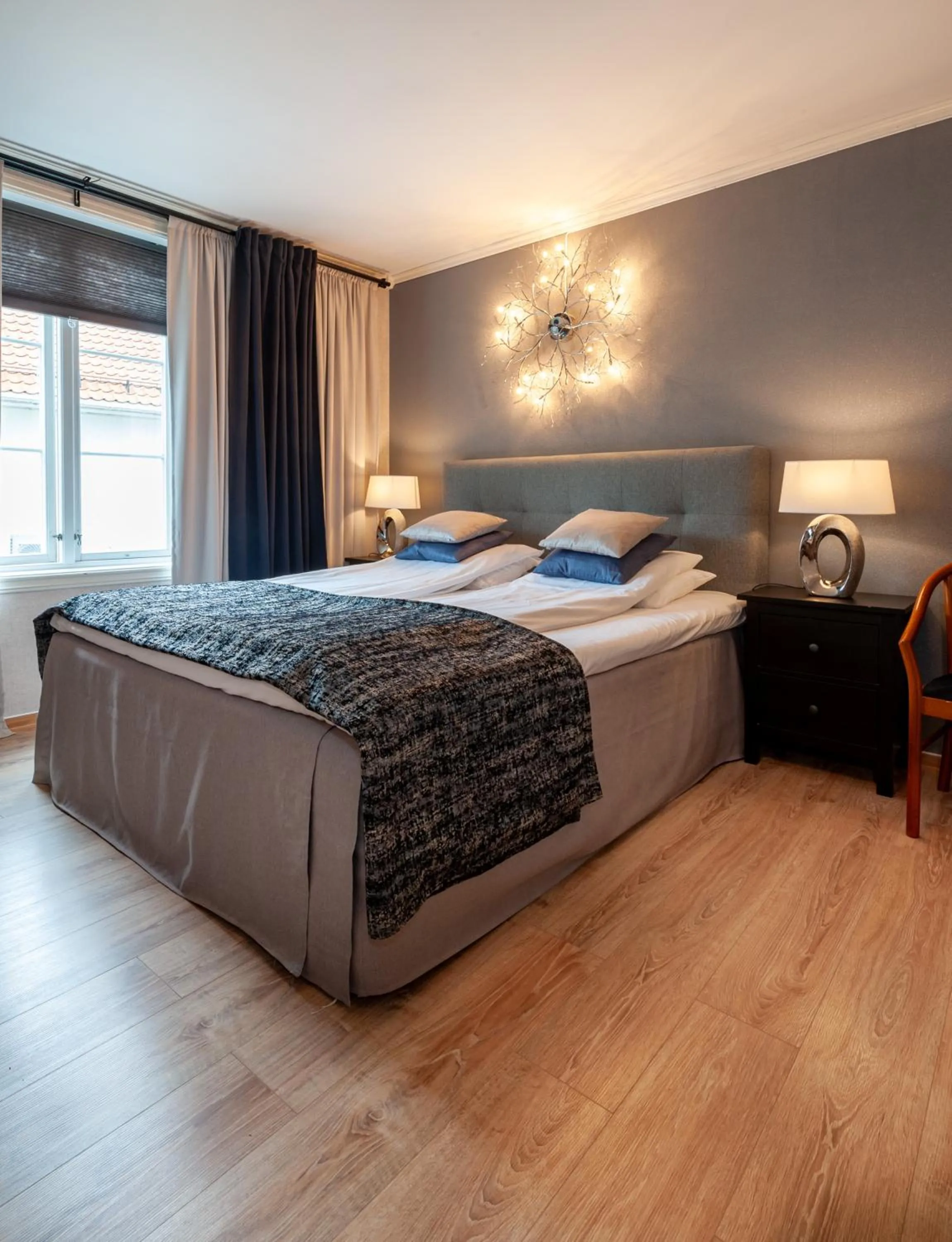 Bed in Kjøbmandsgaarden Hotel