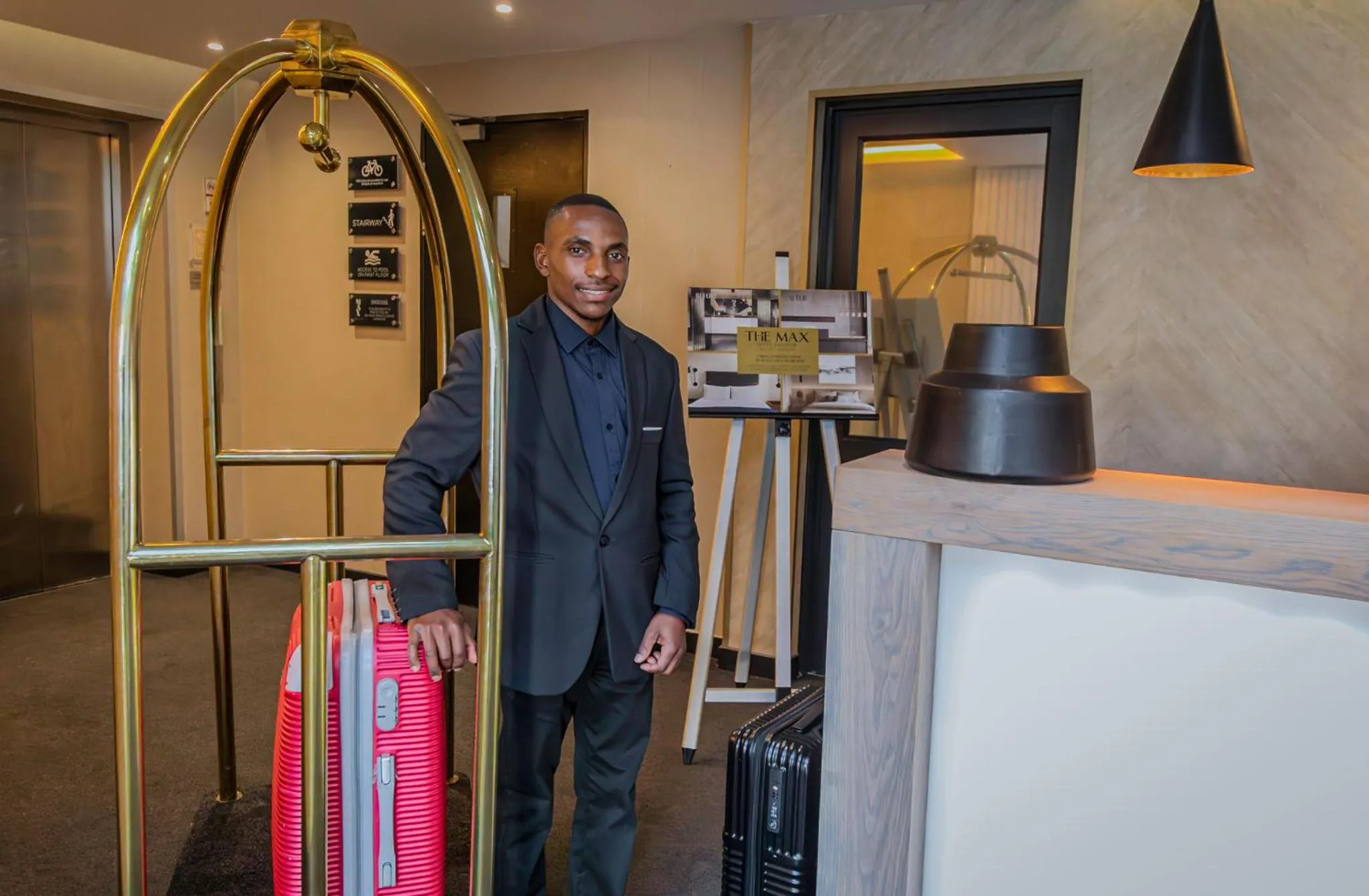 Lobby or reception in The Max Hotel Sandton