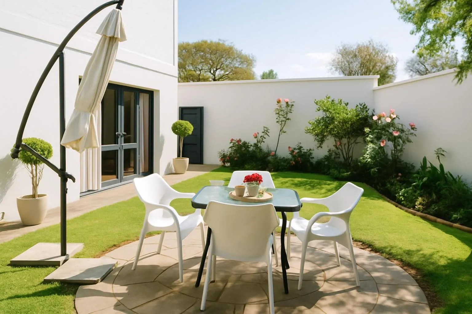 Garden view in The Max Hotel Sandton