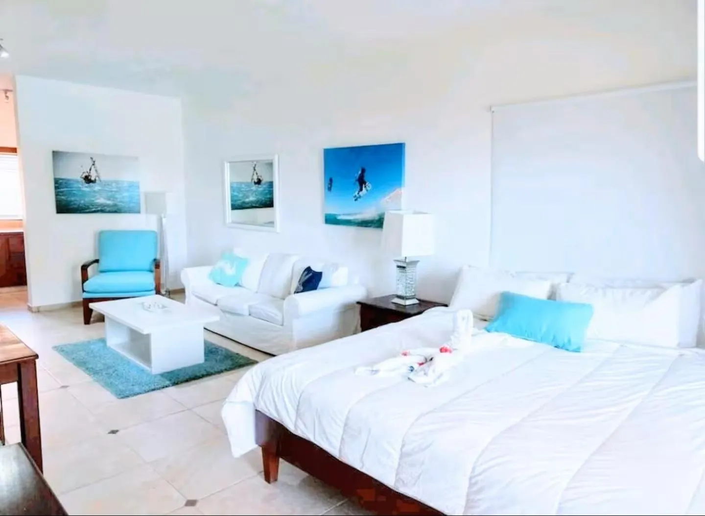 Bed in Agualina Kite Hotel