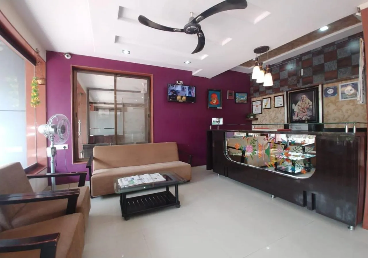 Lobby or reception in Hotel Yogiraj