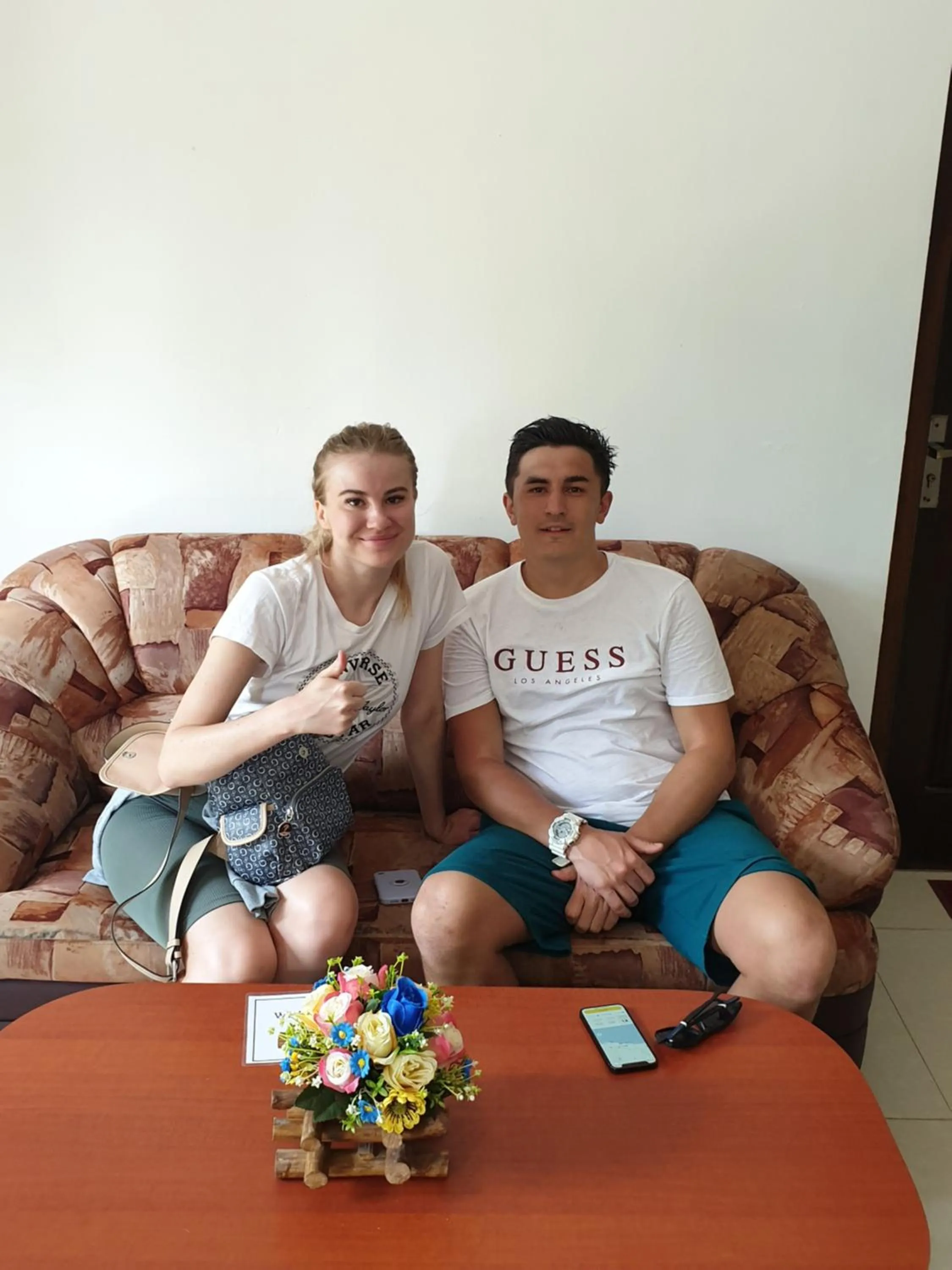 Seating area in Village Star Rest-Mirissa