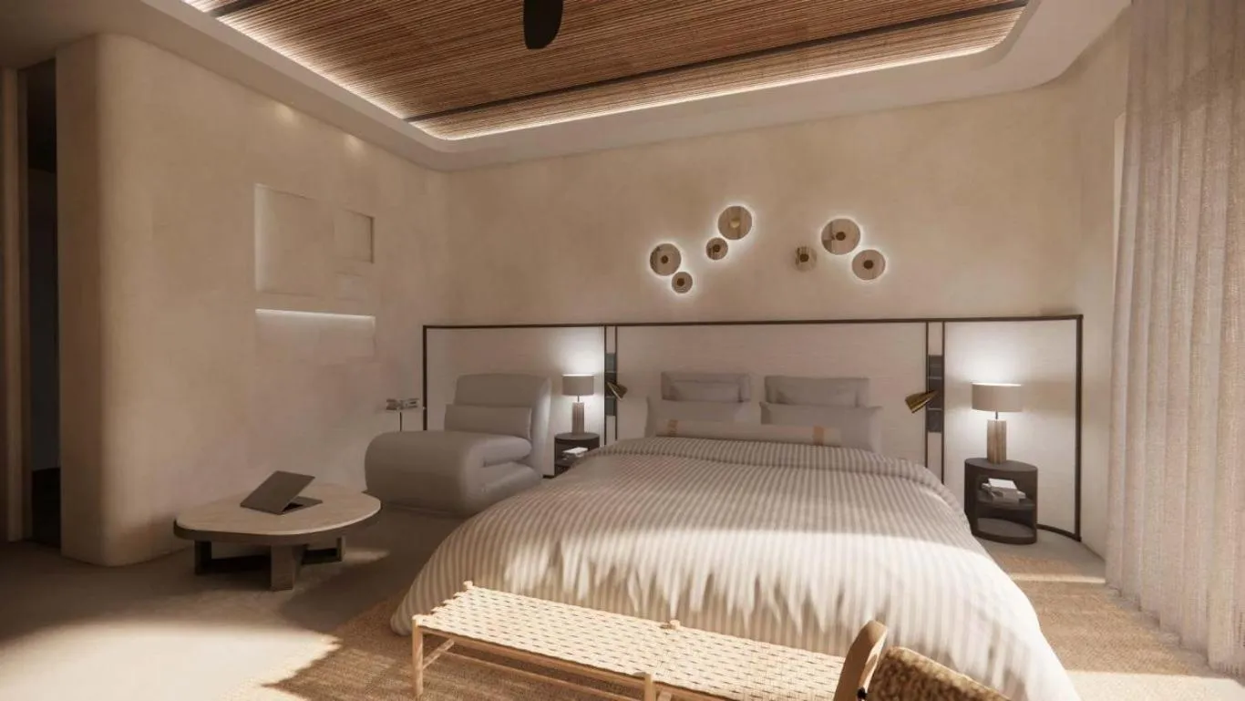 Bed in Kouros Palace Active Lifestyle Hotel