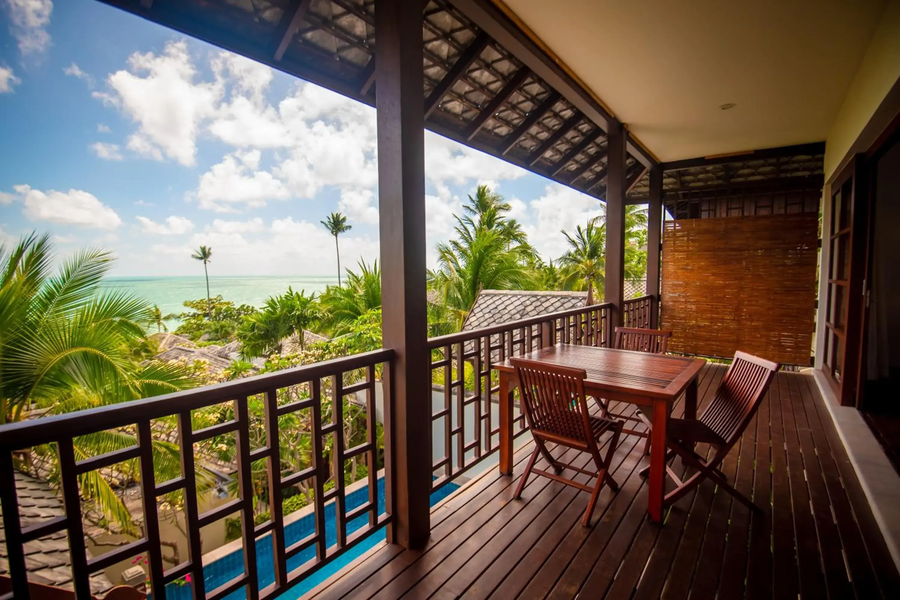 Double Room with Balcony and Sea View in Kanda Pool Villas Double Room with Balcony and Sea View in Kanda Pool Villas