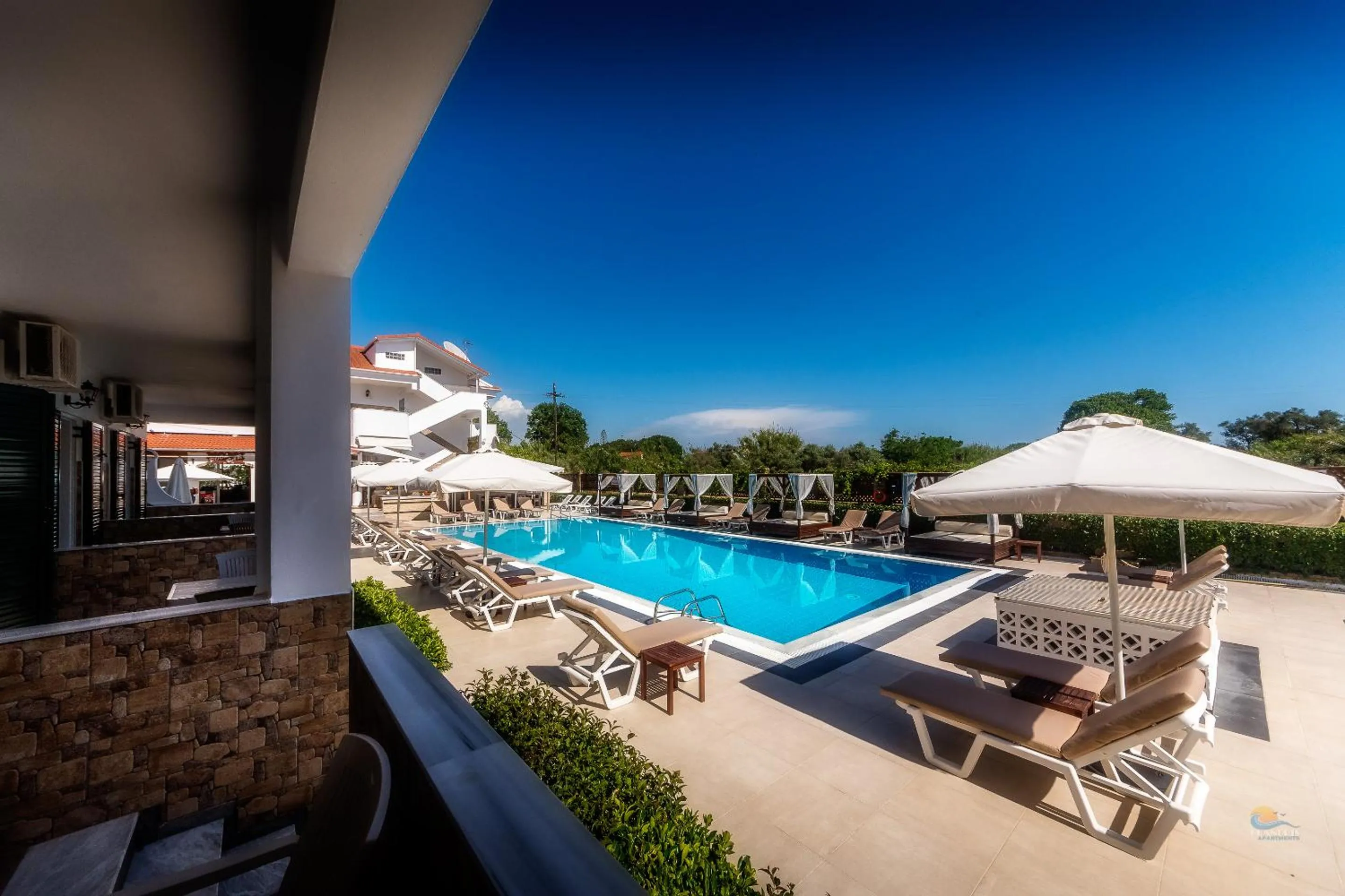 Swimming pool in Chandris Apartments