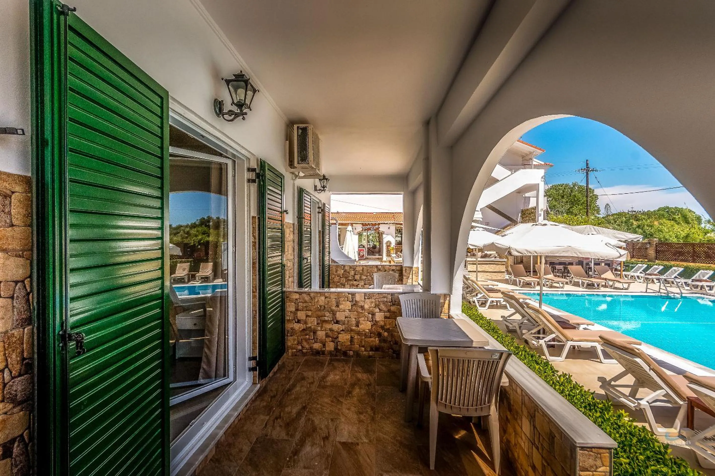 Swimming pool in Chandris Apartments