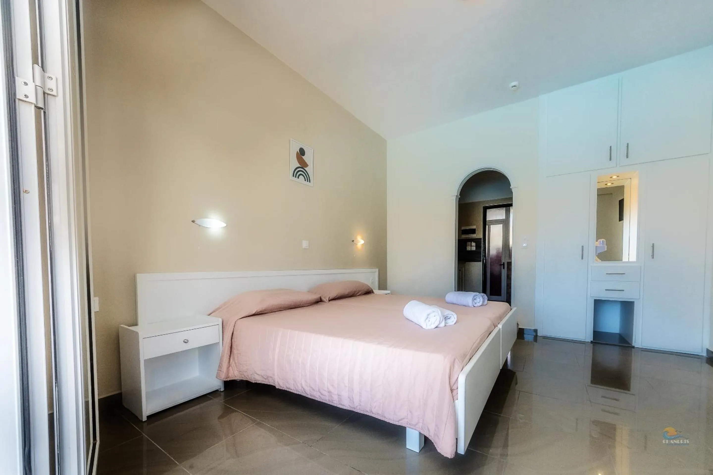 Bedroom in Chandris Apartments