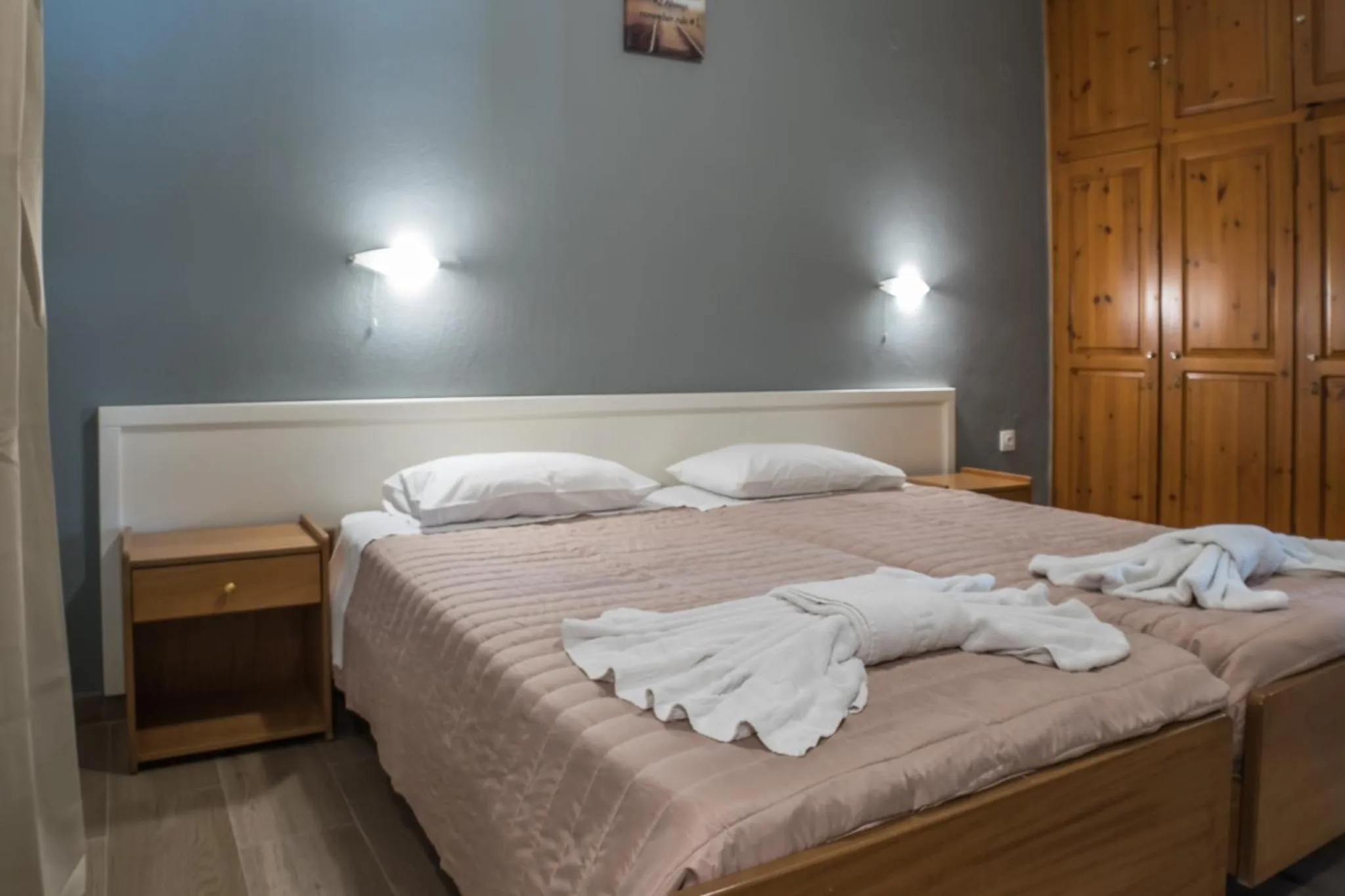 Bed in Chandris Apartments