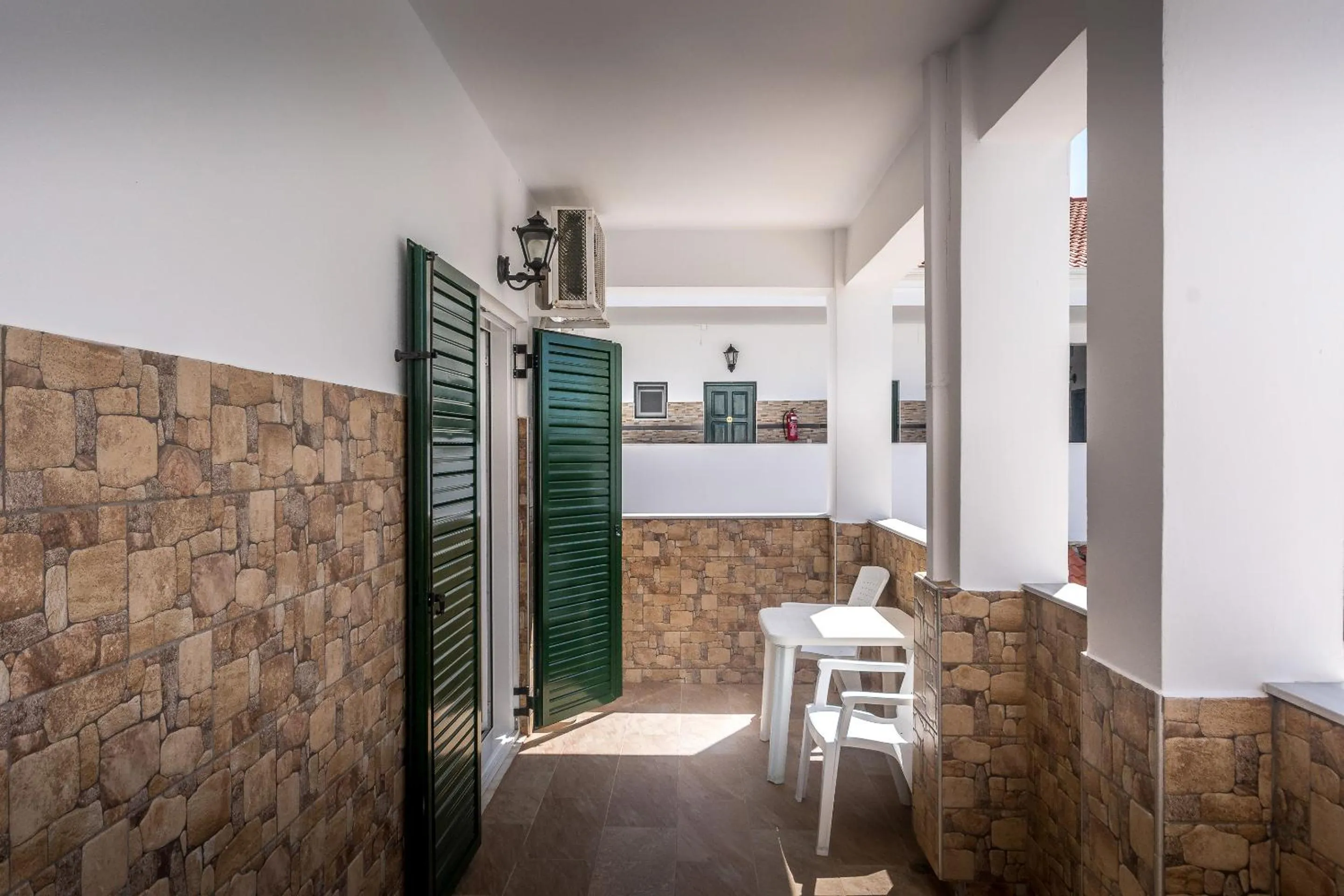 Seating area in Chandris Apartments