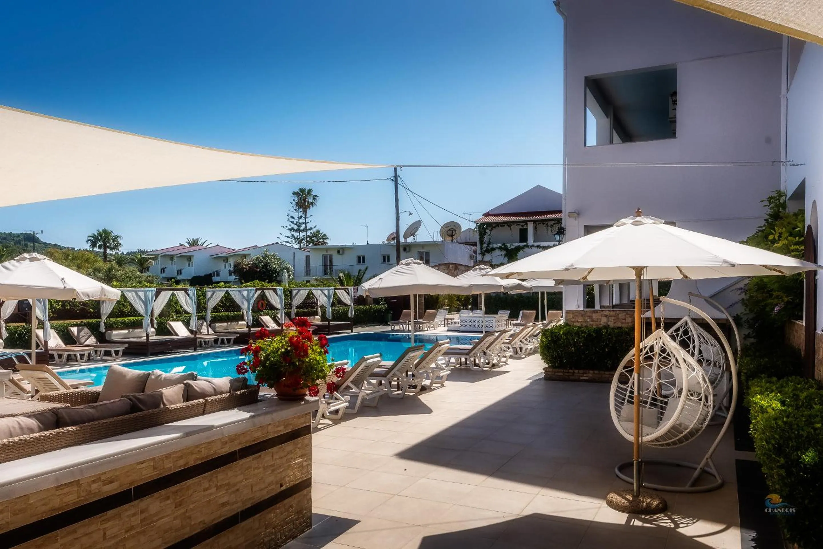 Swimming pool in Chandris Apartments