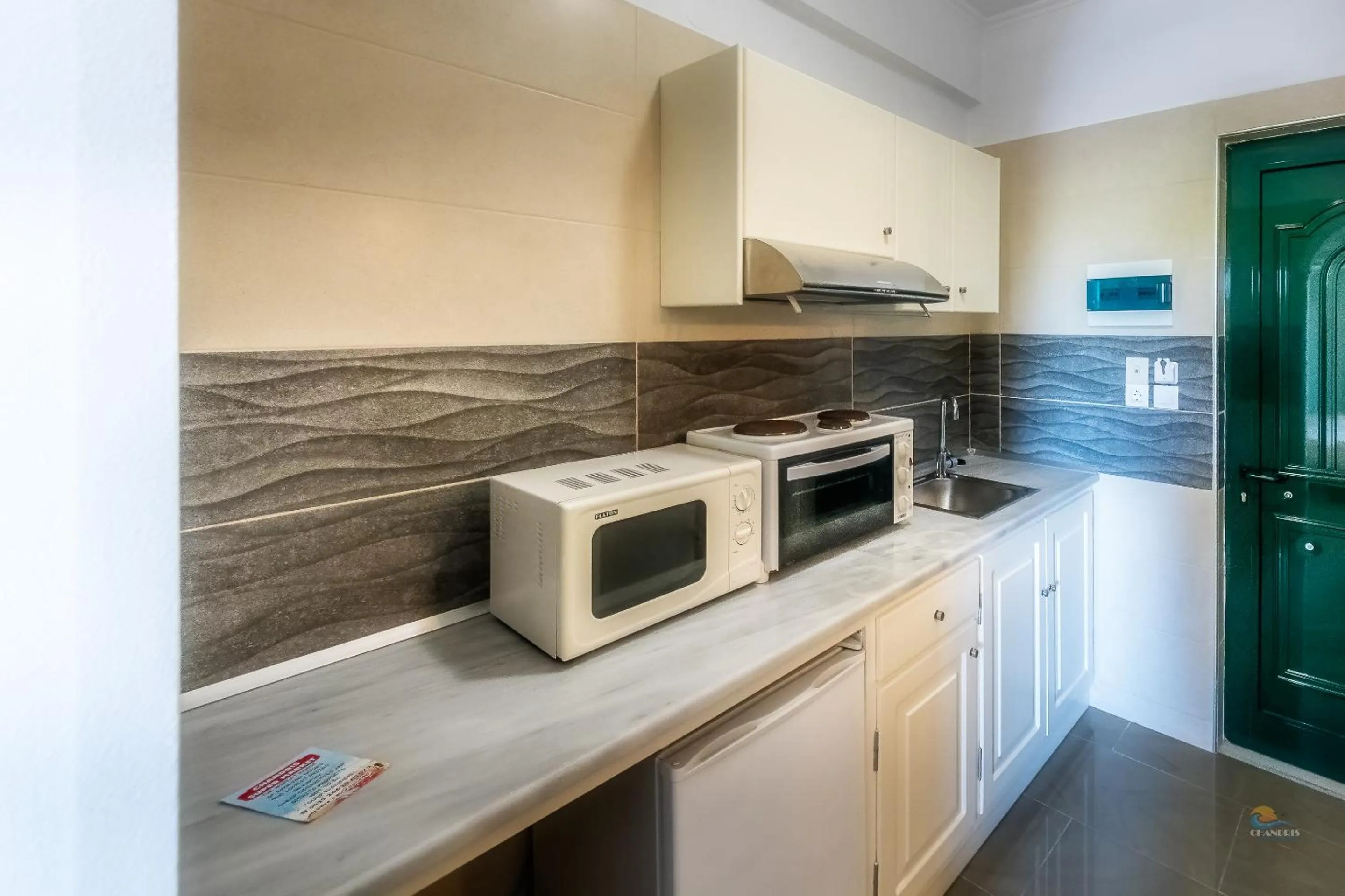 Kitchen or kitchenette in Chandris Apartments