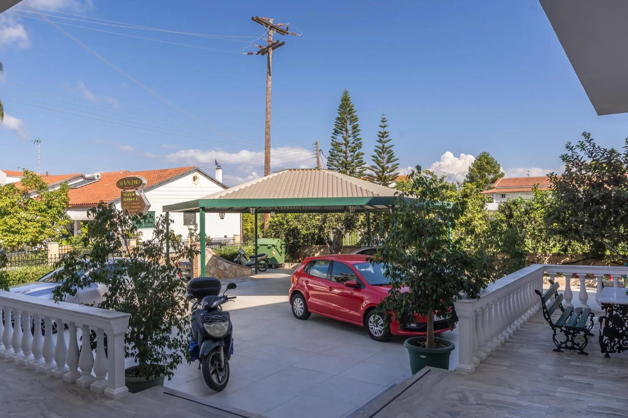 Patio in Chandris Apartments