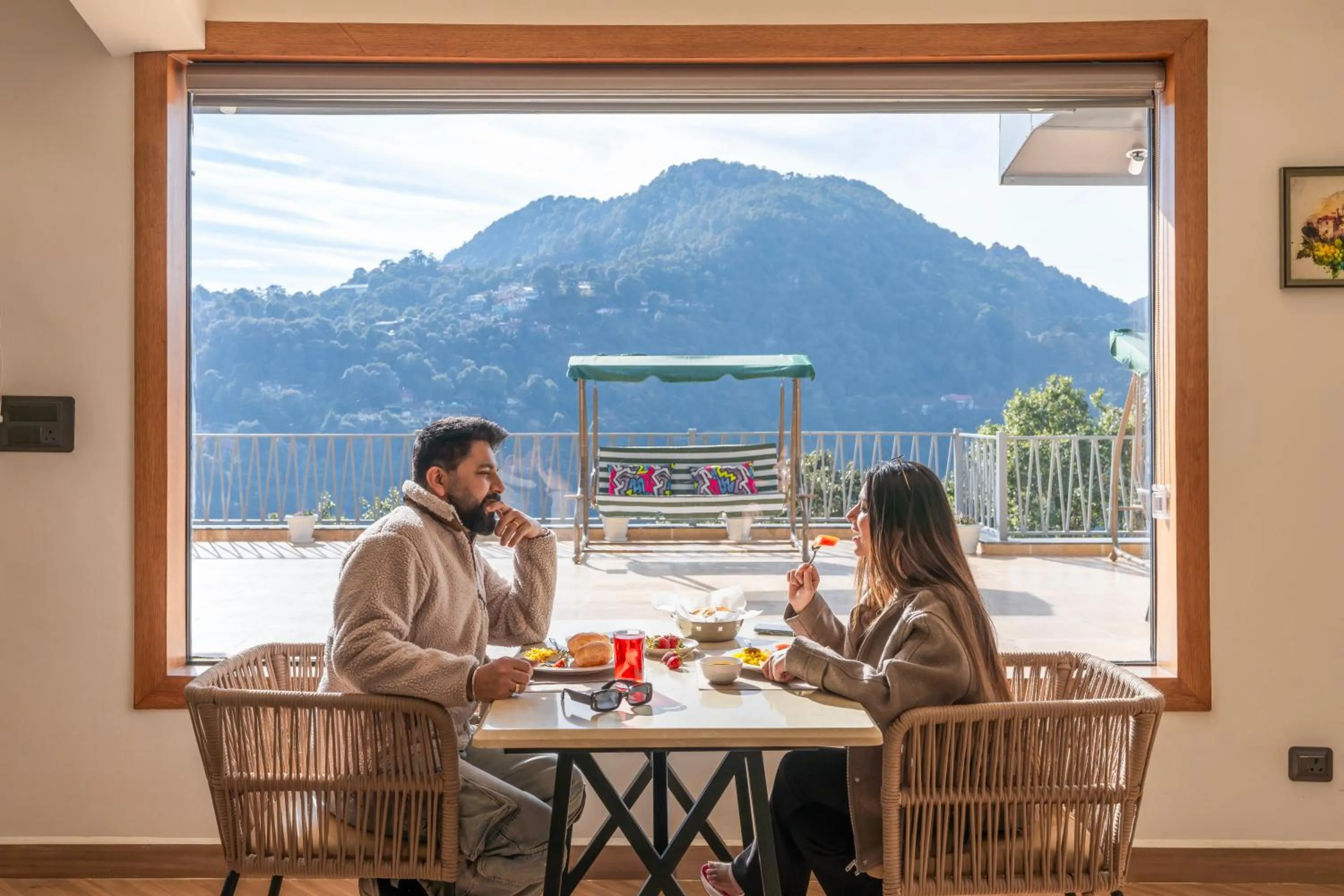 Patio in Moustache Select Nainital- Onsite Parking