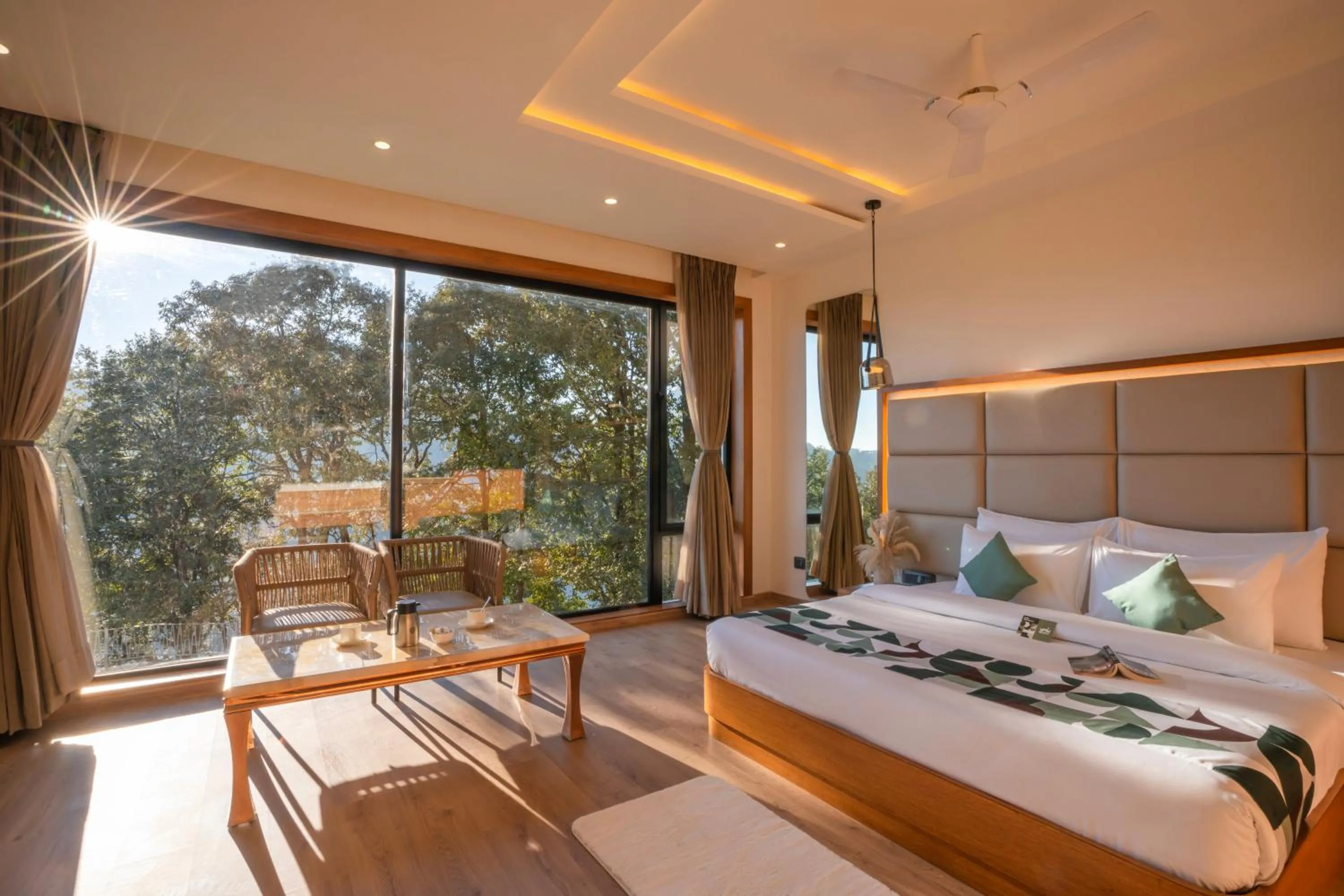 View (from property/room), Bed in Moustache Select Nainital- Onsite Parking