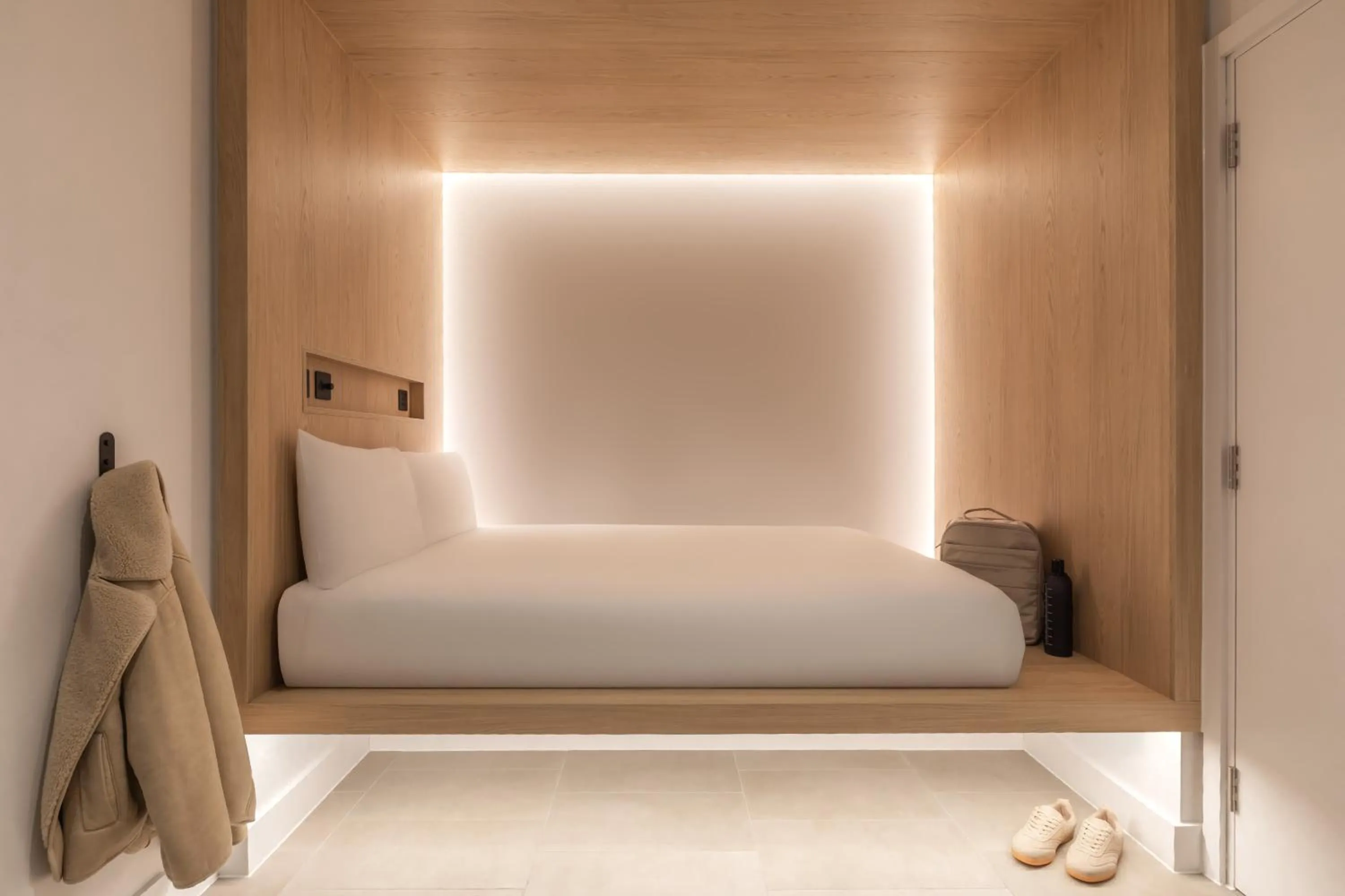 Bedroom, Bed in Zedwell Underground Hotel Park Lane