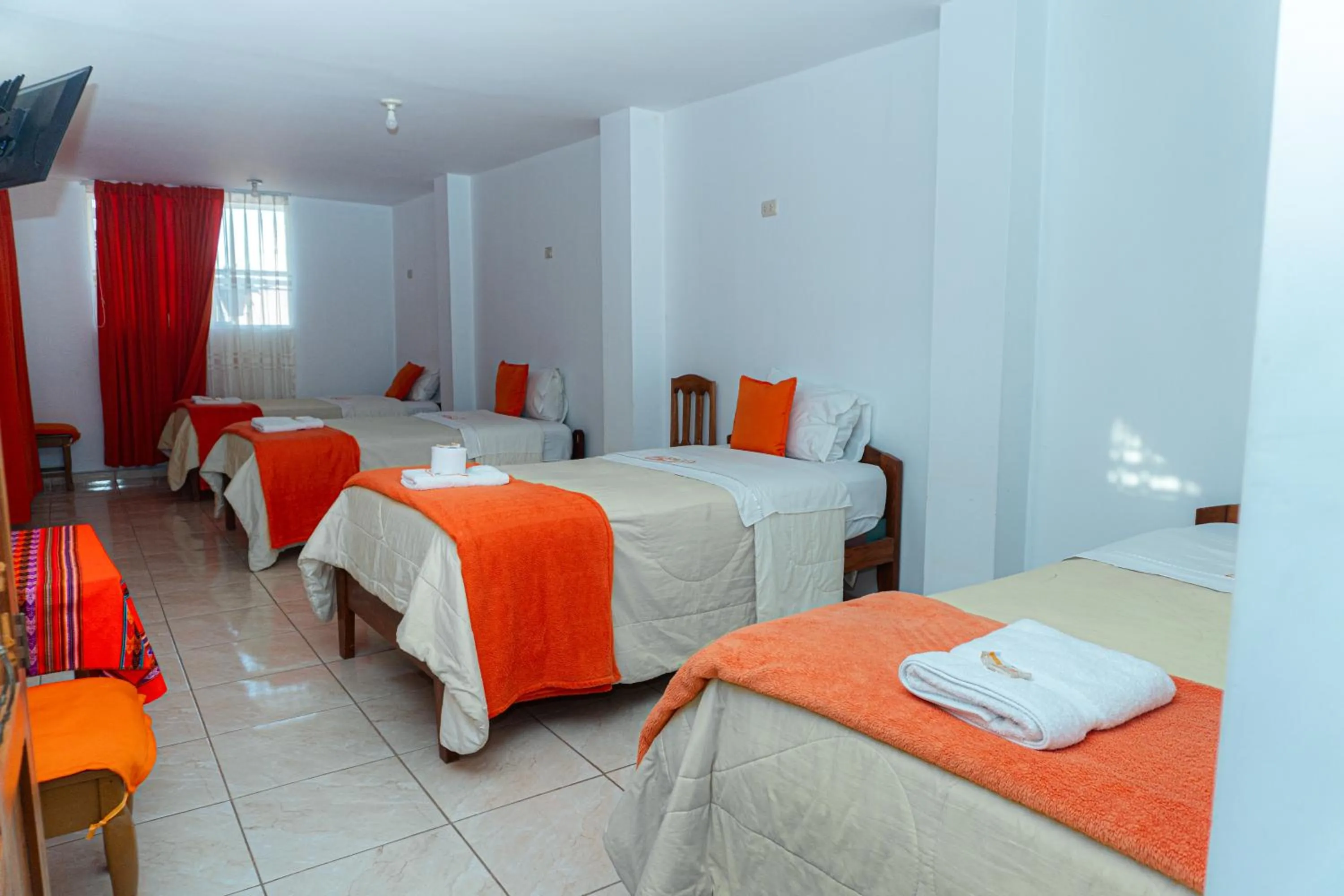 Bed in Hotel Chachapoyas