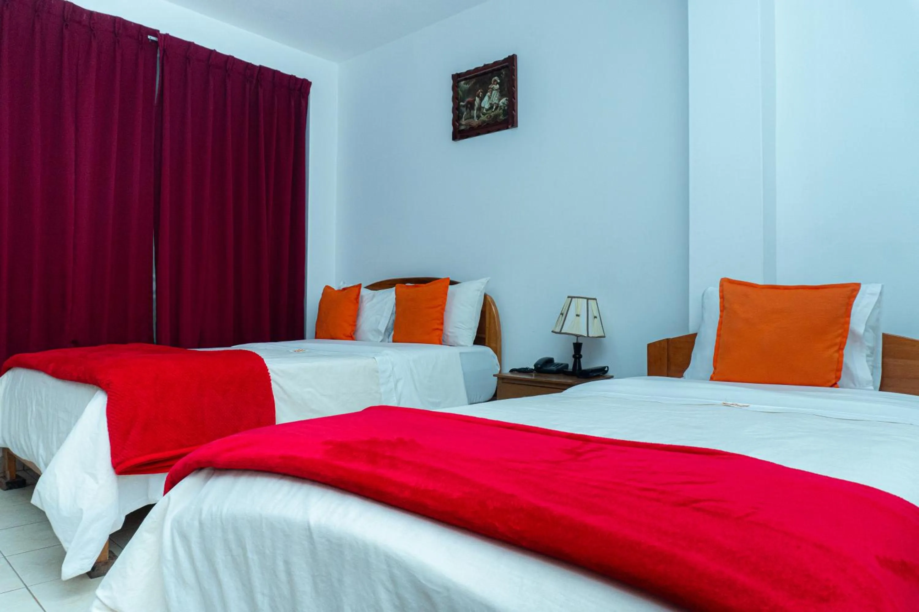 Bed in Hotel Chachapoyas