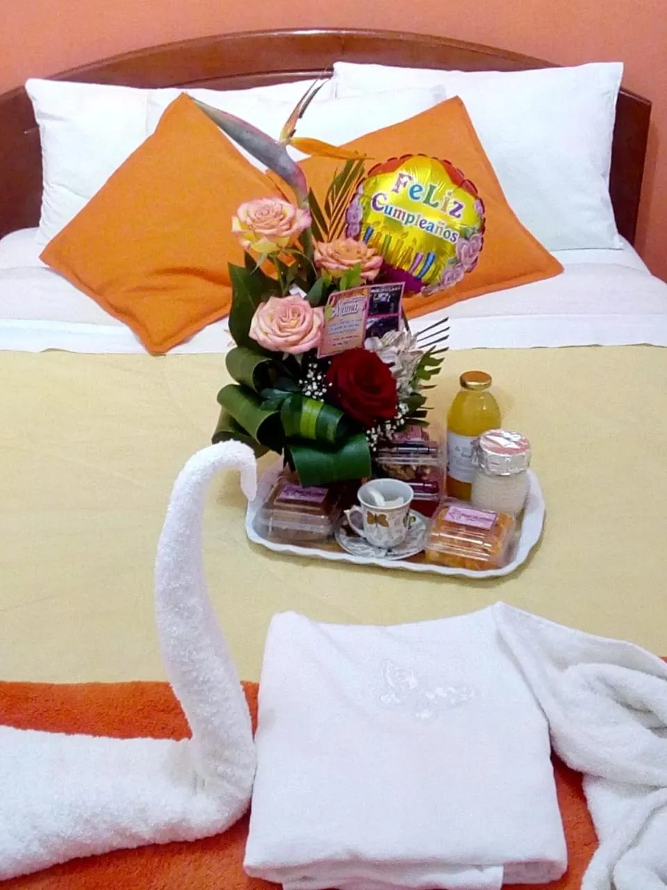 Bed in Hotel Chachapoyas