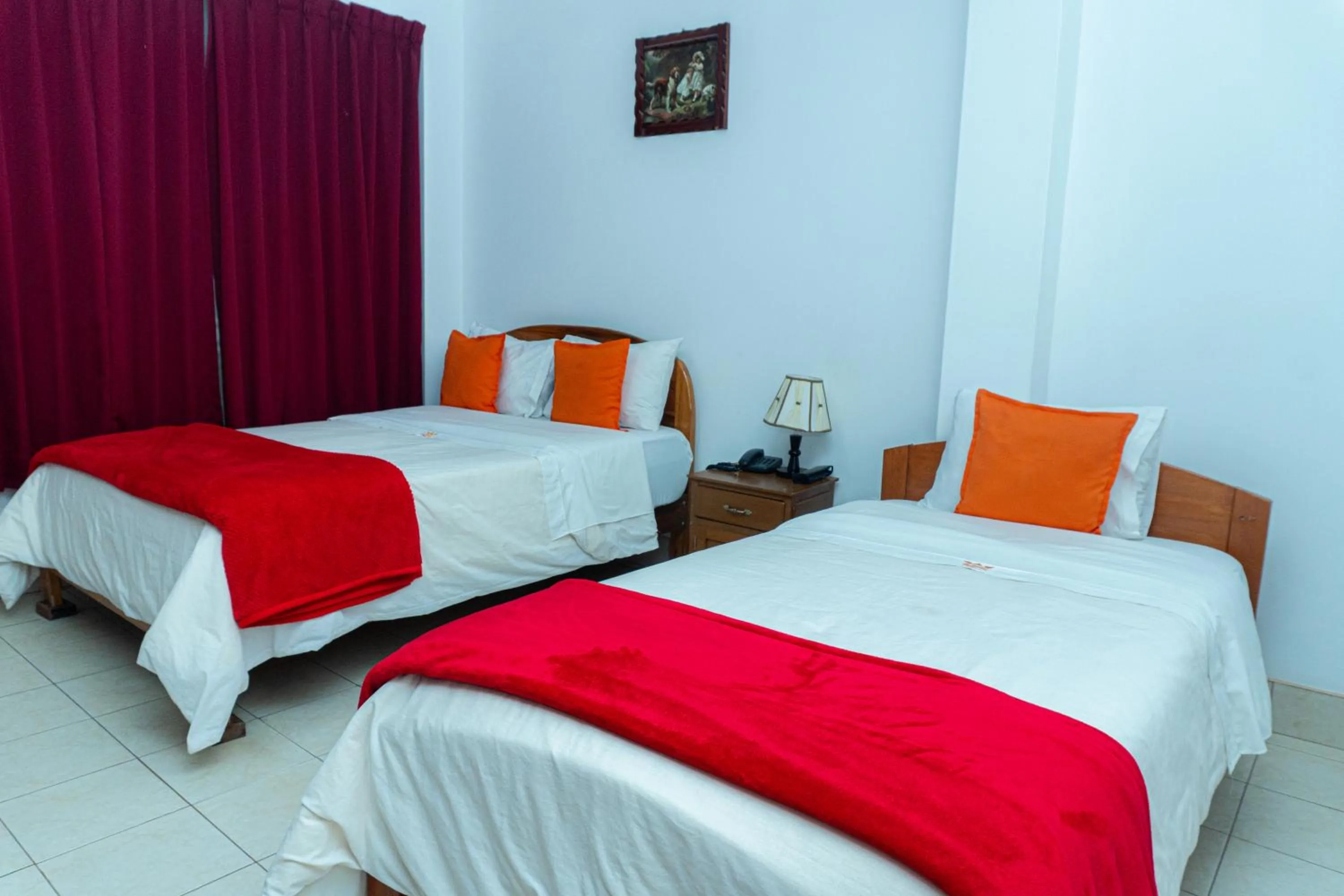 Bed in Hotel Chachapoyas