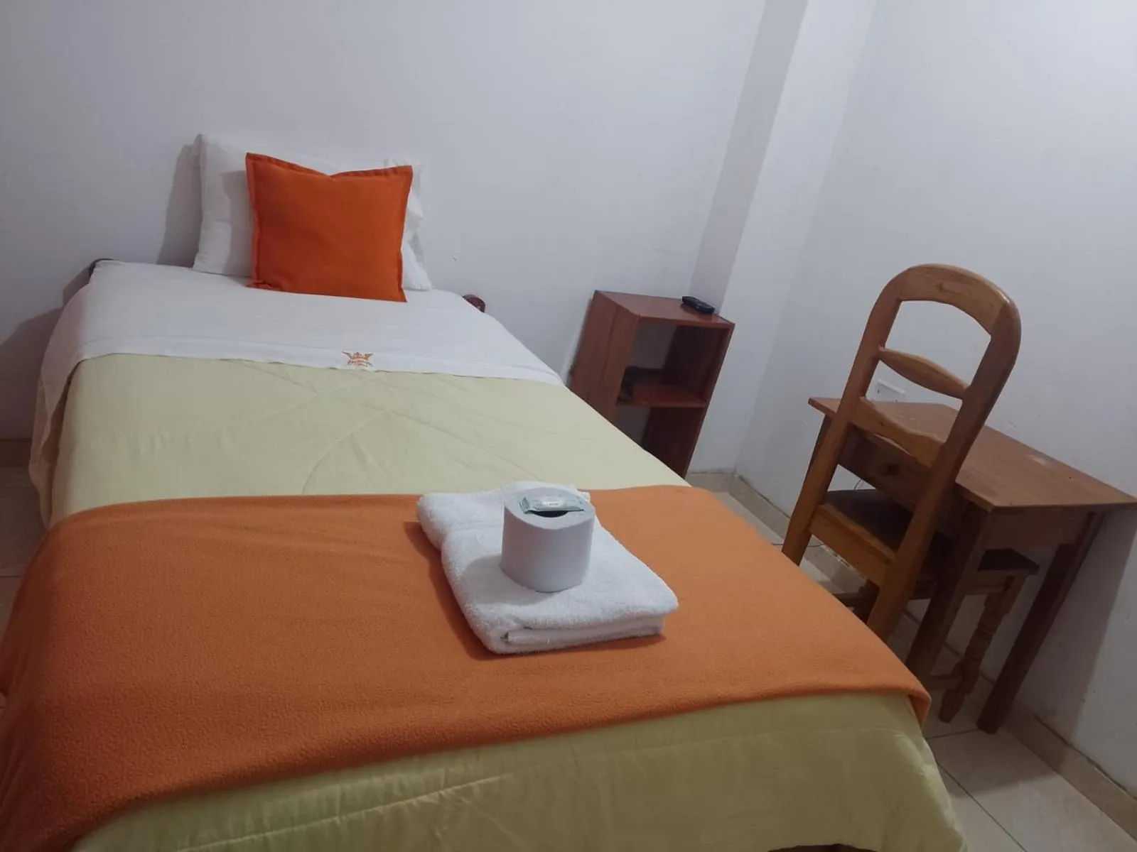 Bed in Hotel Chachapoyas